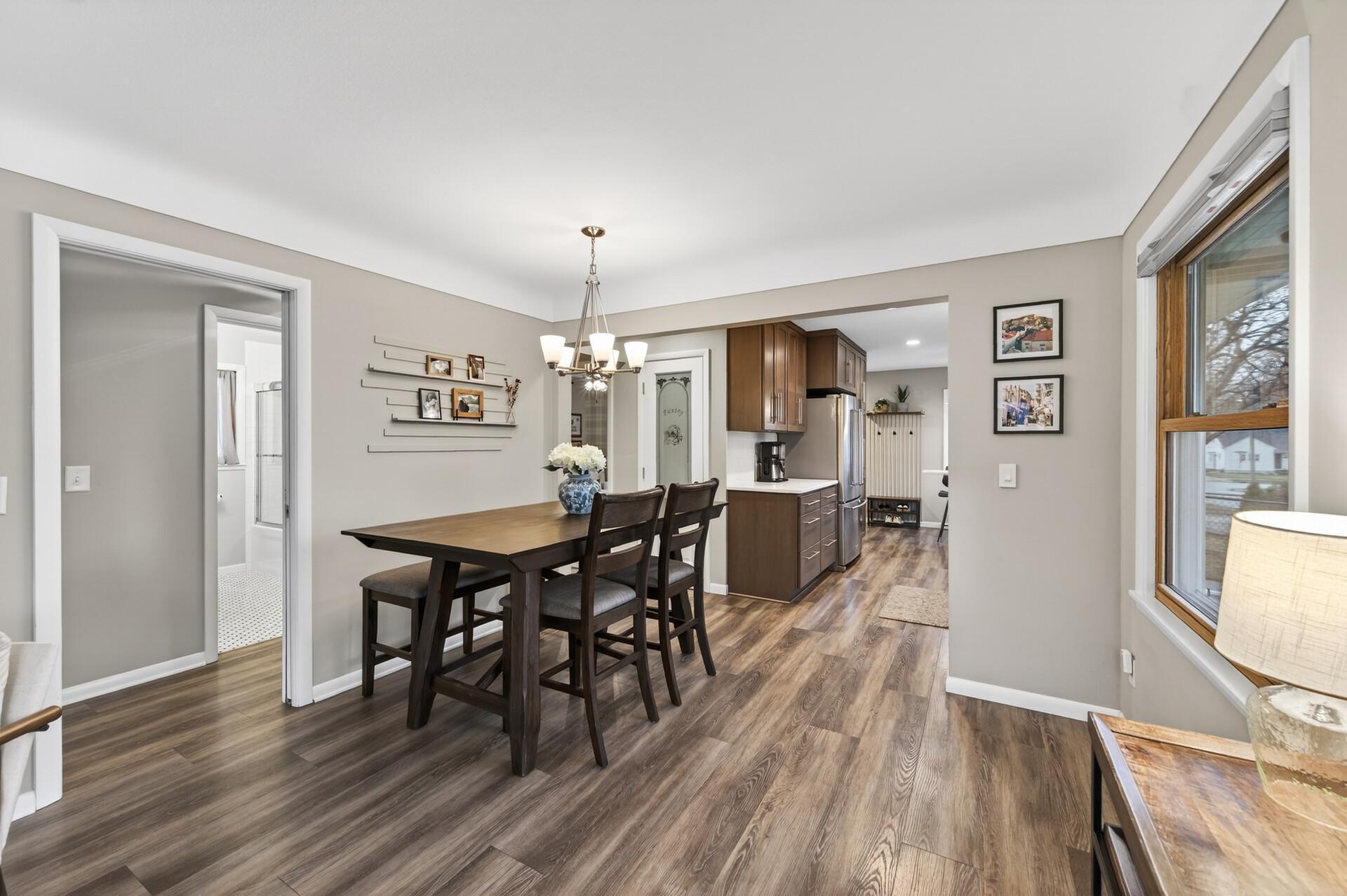 Dining area off the kitchen.