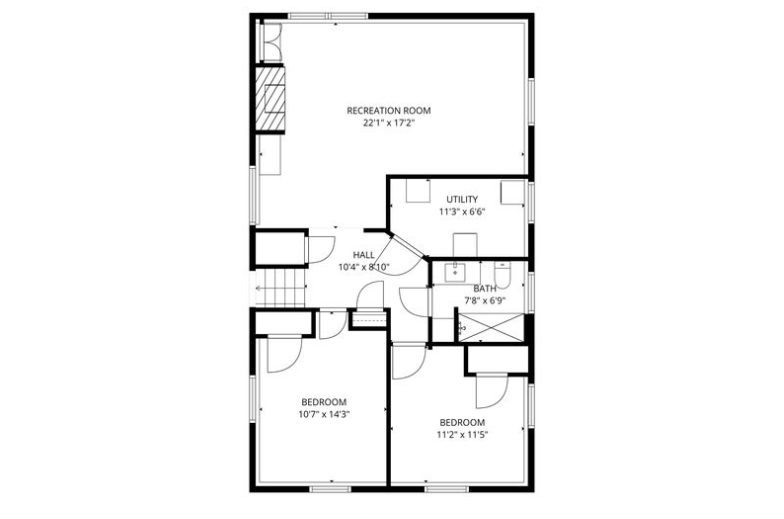 Lower Level Floor Plan