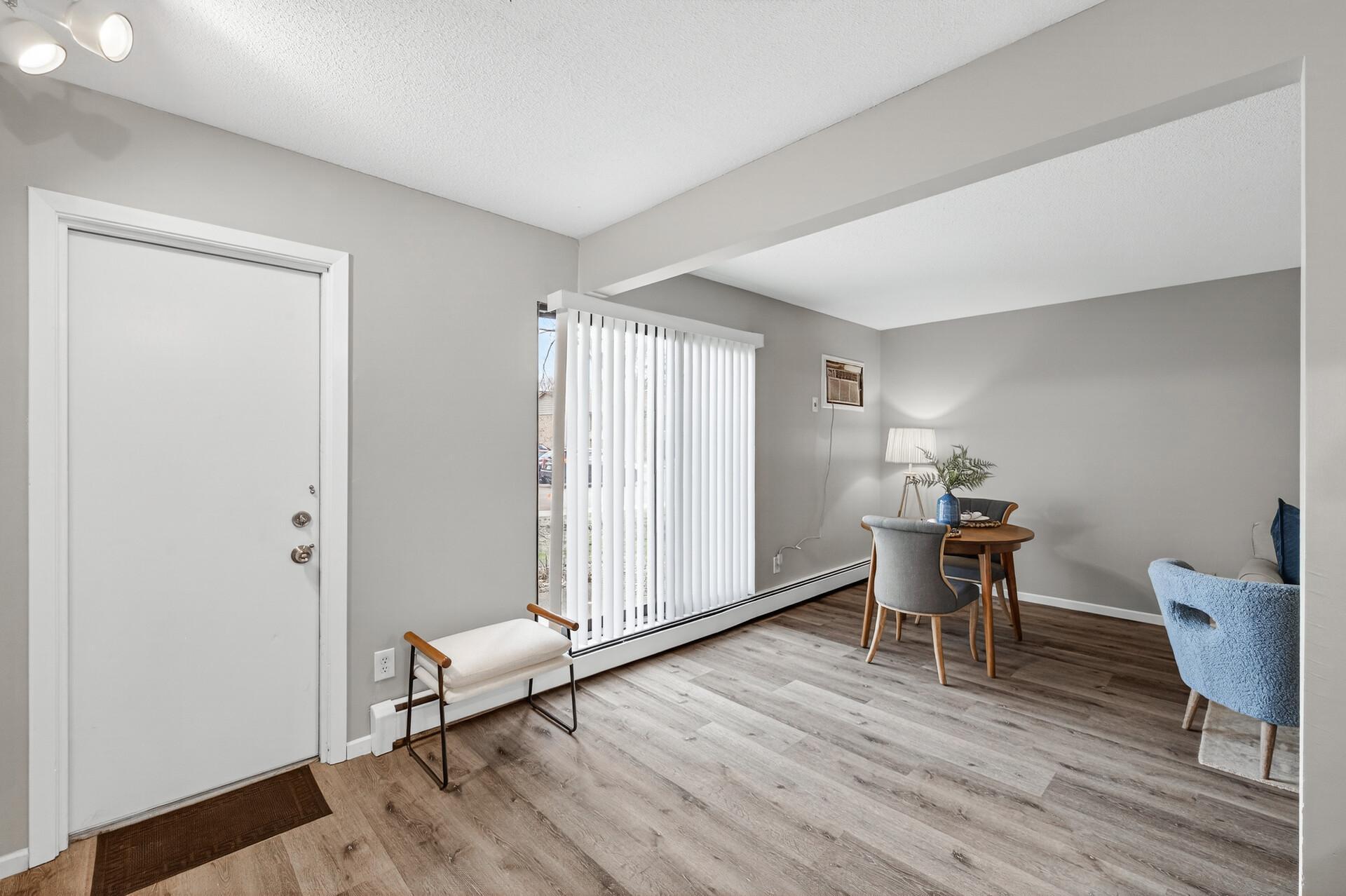 Sliding doors also lead out to the patio