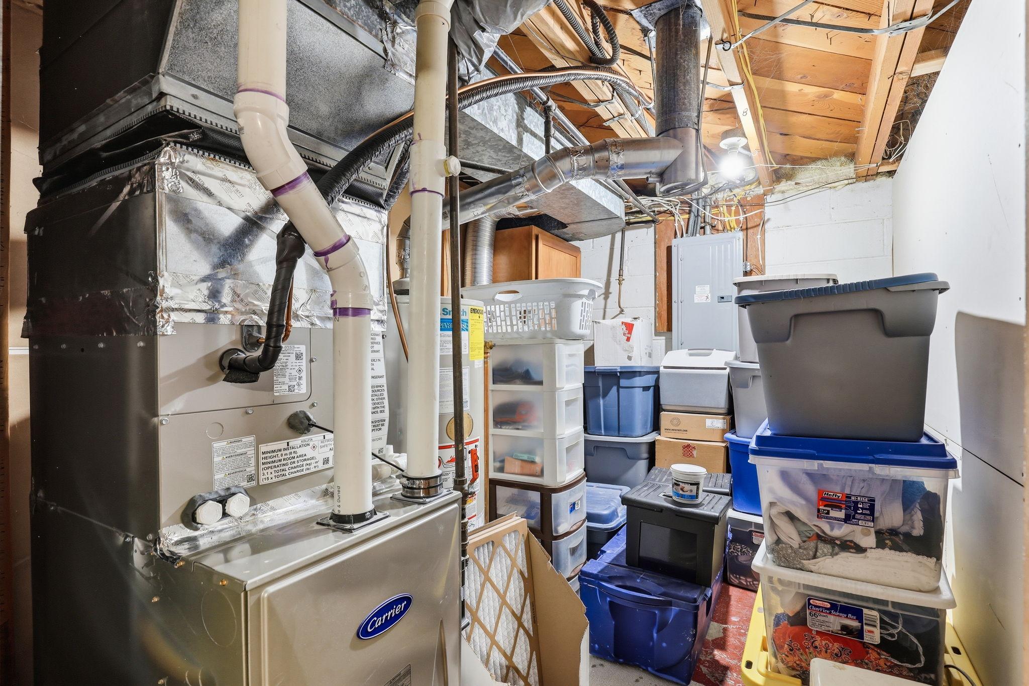 NEW furnace (2025) ensures warm, comfortable living all season long. The upgrade brings peace of mind and dependable, efficient heat.