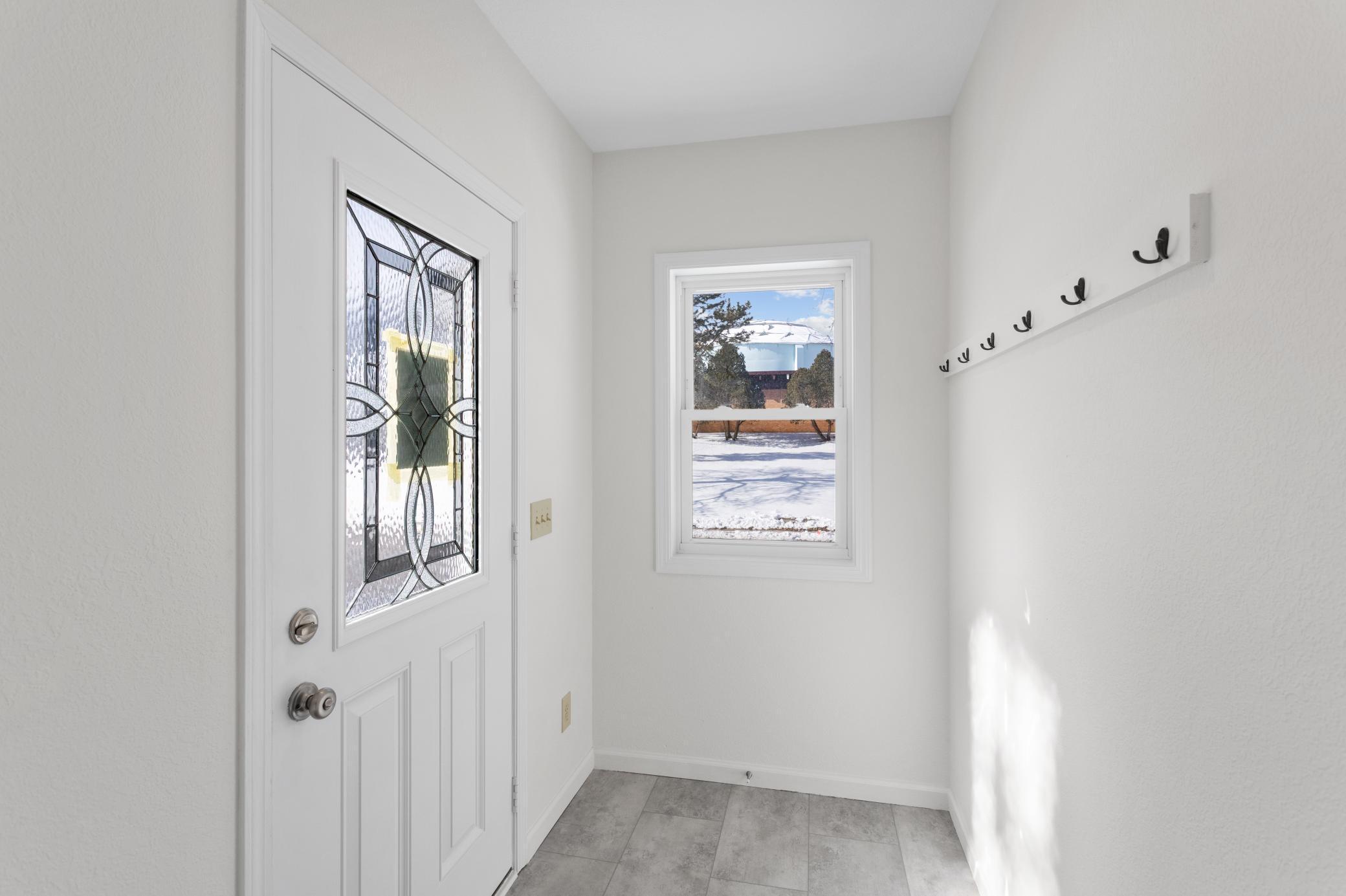 Enclosed front entry