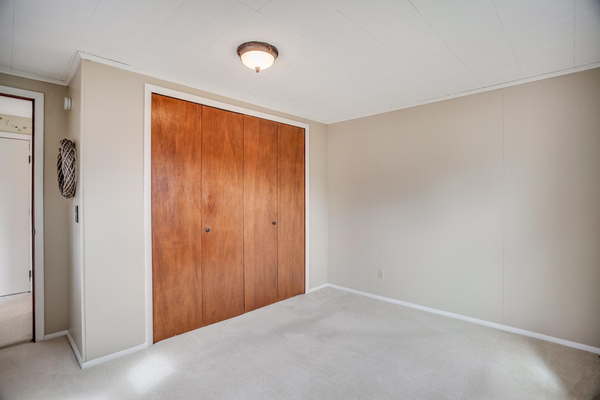 Plus, enameled trim and a spacious closet. This would make a fabulous primary bedroom.