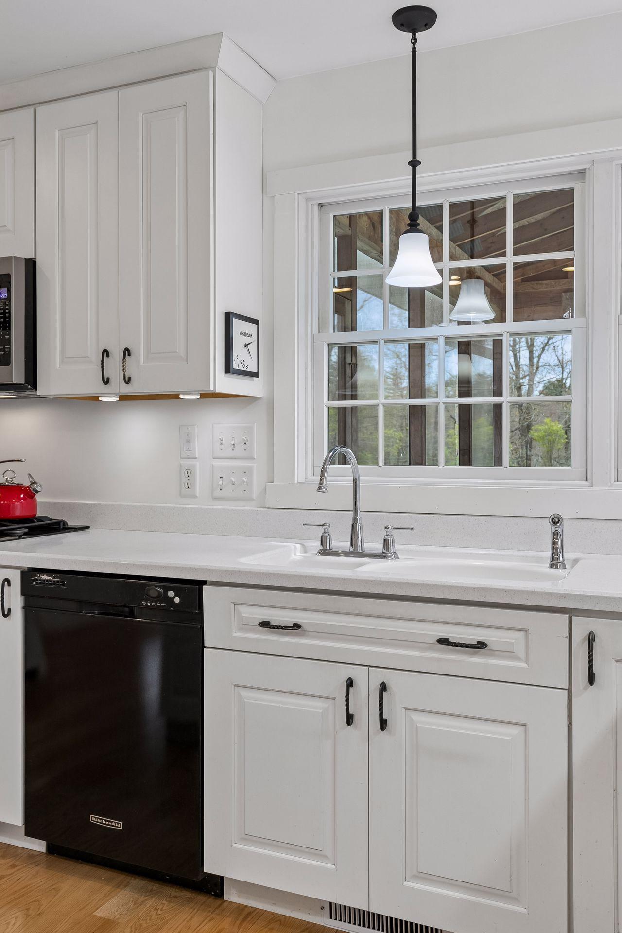 Bright kitchen with a view you’ll love