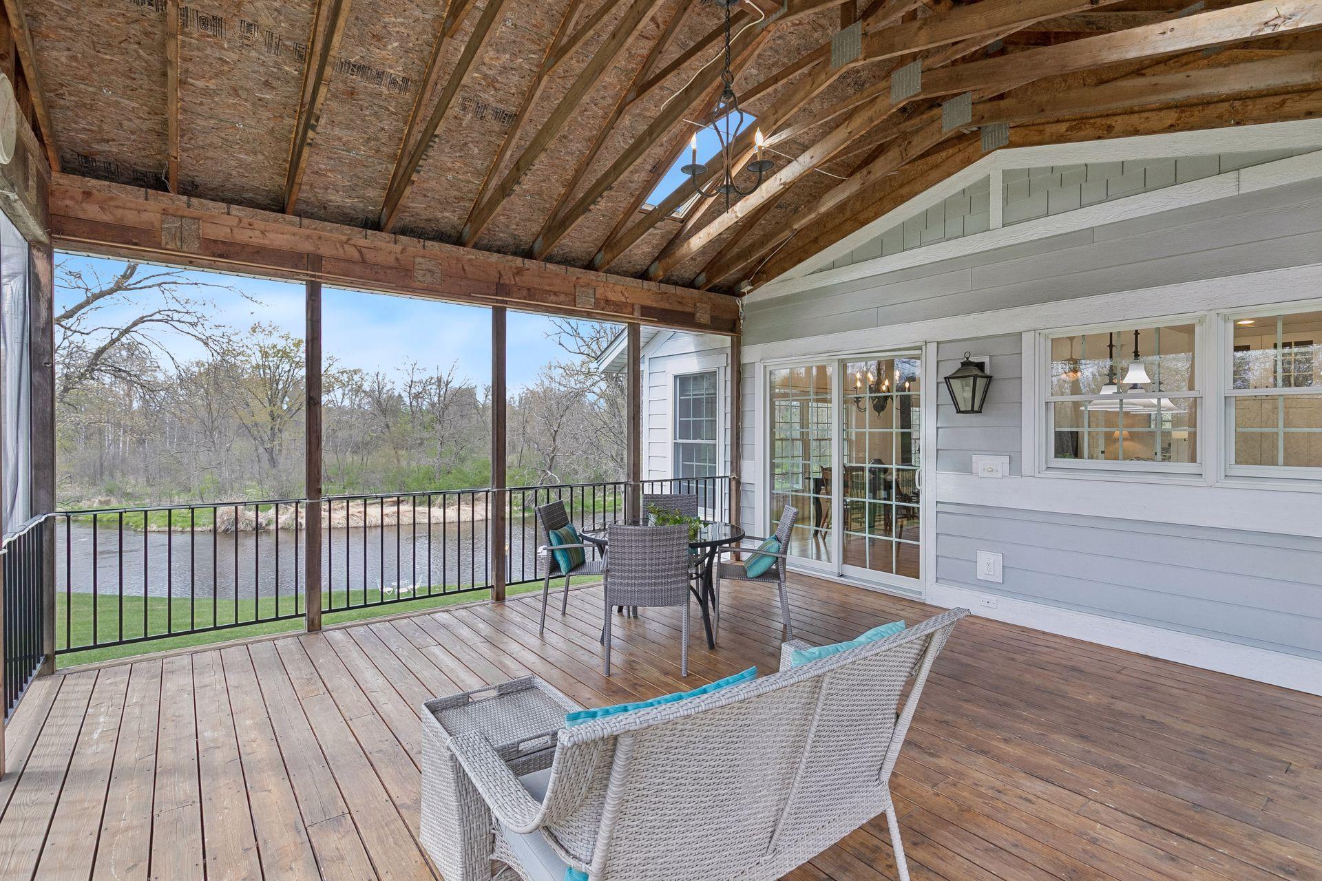 Peaceful views from your screened-in porch
