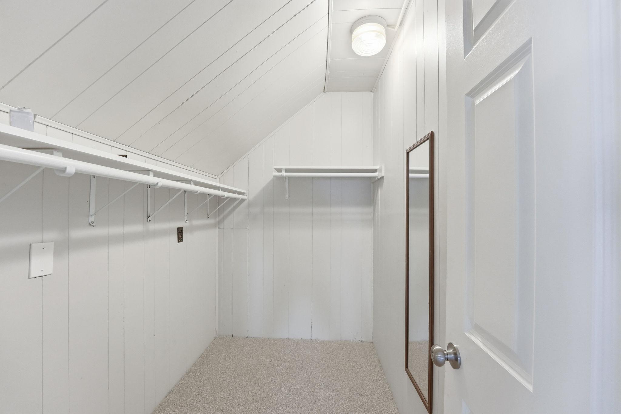 Walk-in Closet in Upper Level Bedroom