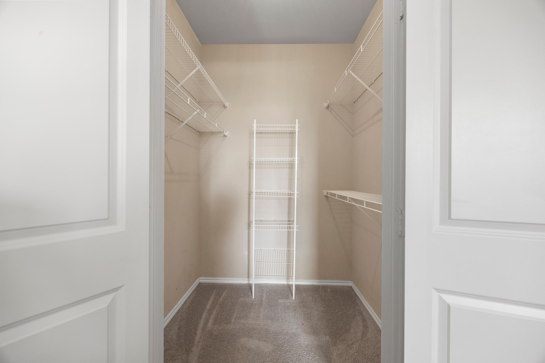 Nice walk-in closet.
