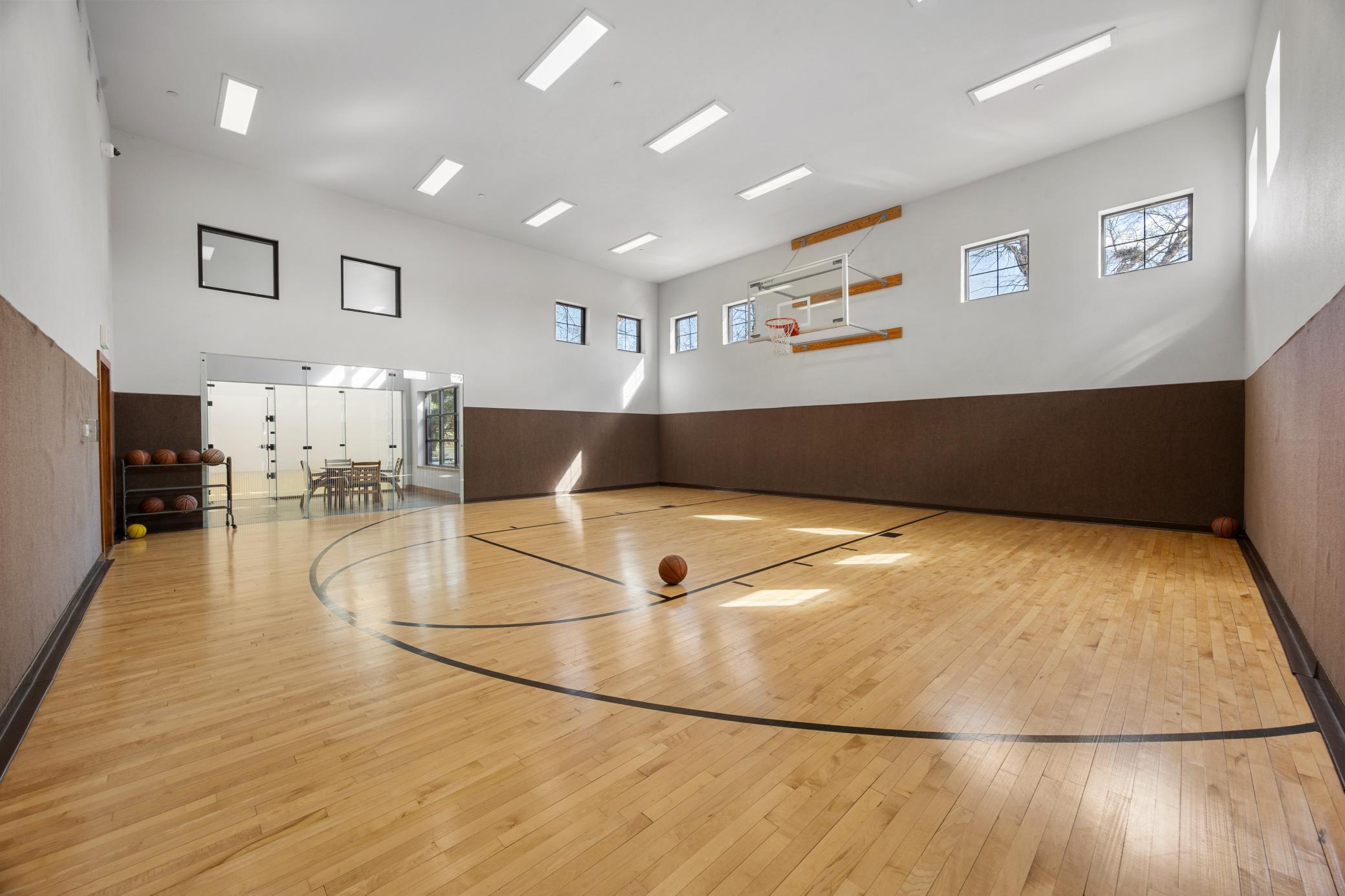 Basketball court.