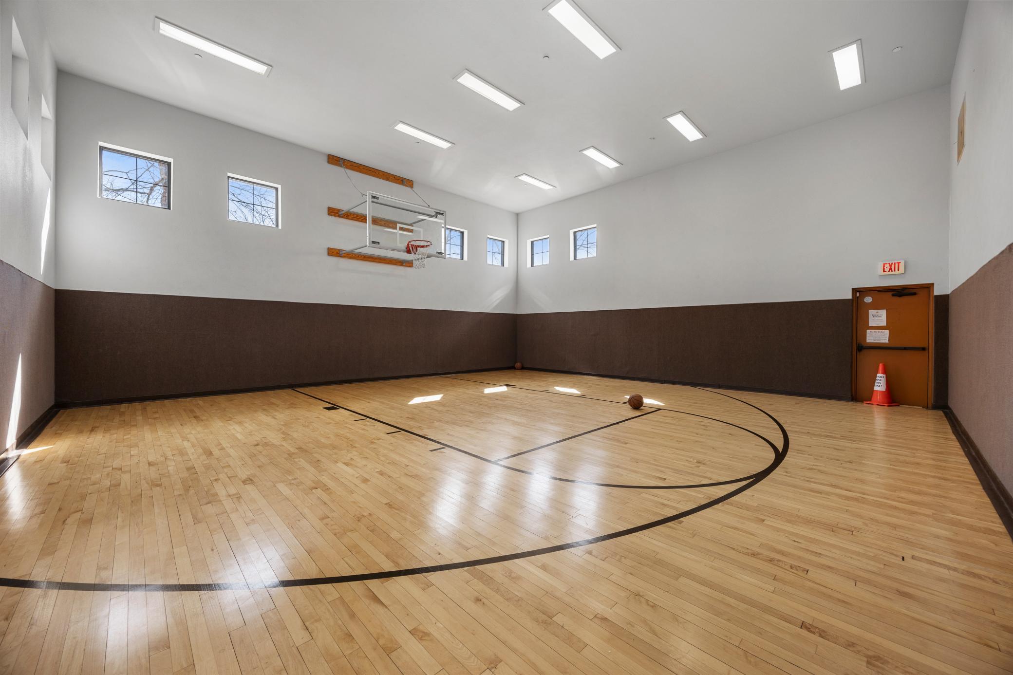Basketball court.