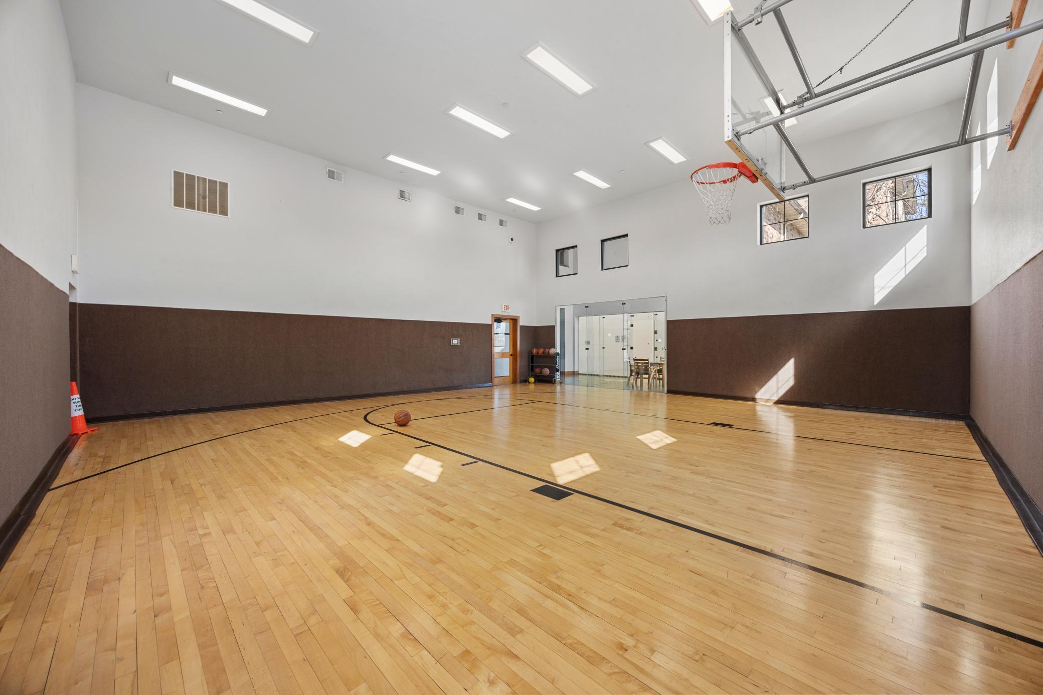 Basketball court.