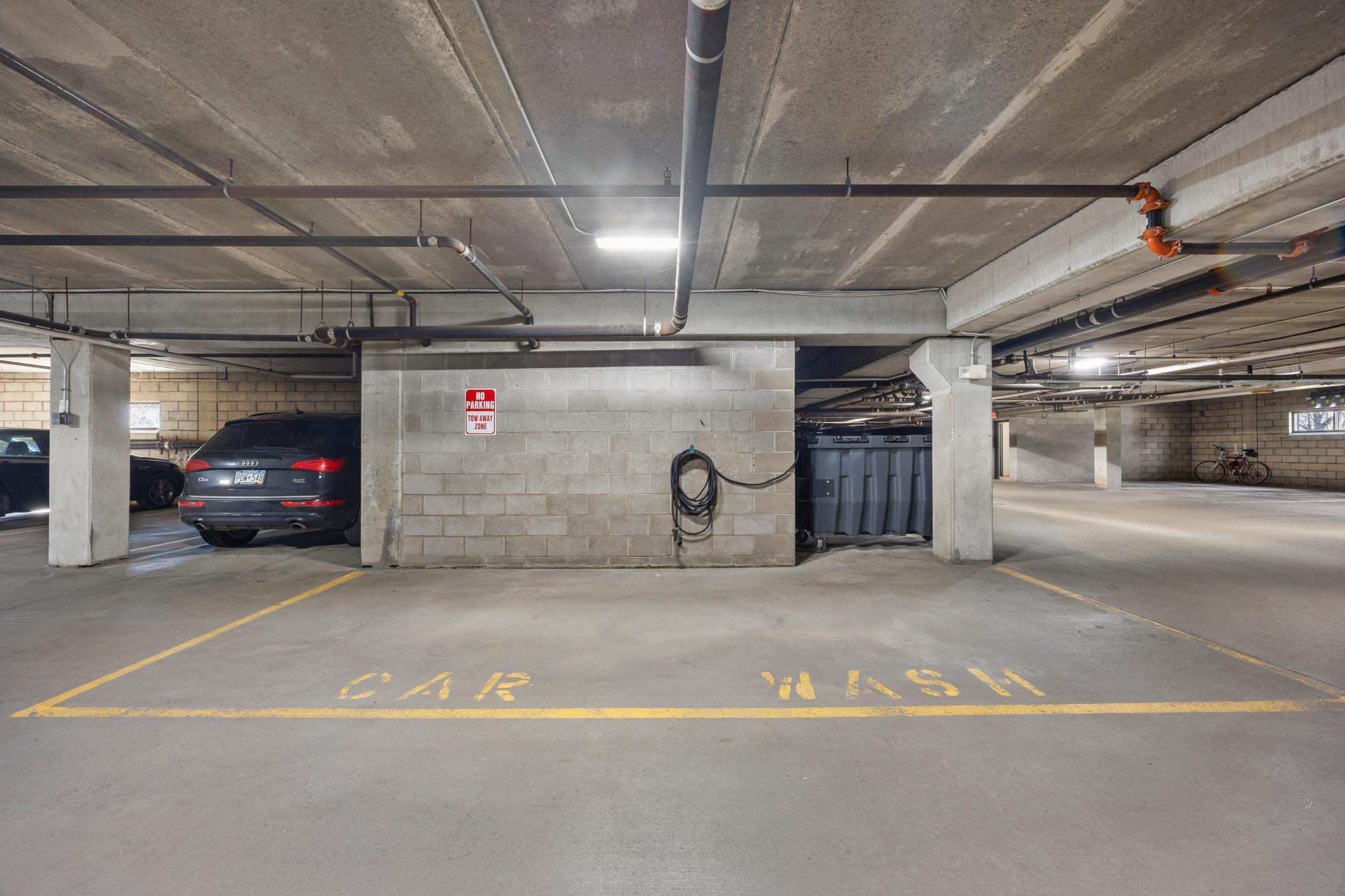 A carwash right in the garage - no need to pay to wash your car, it's included in your HOA dues here!