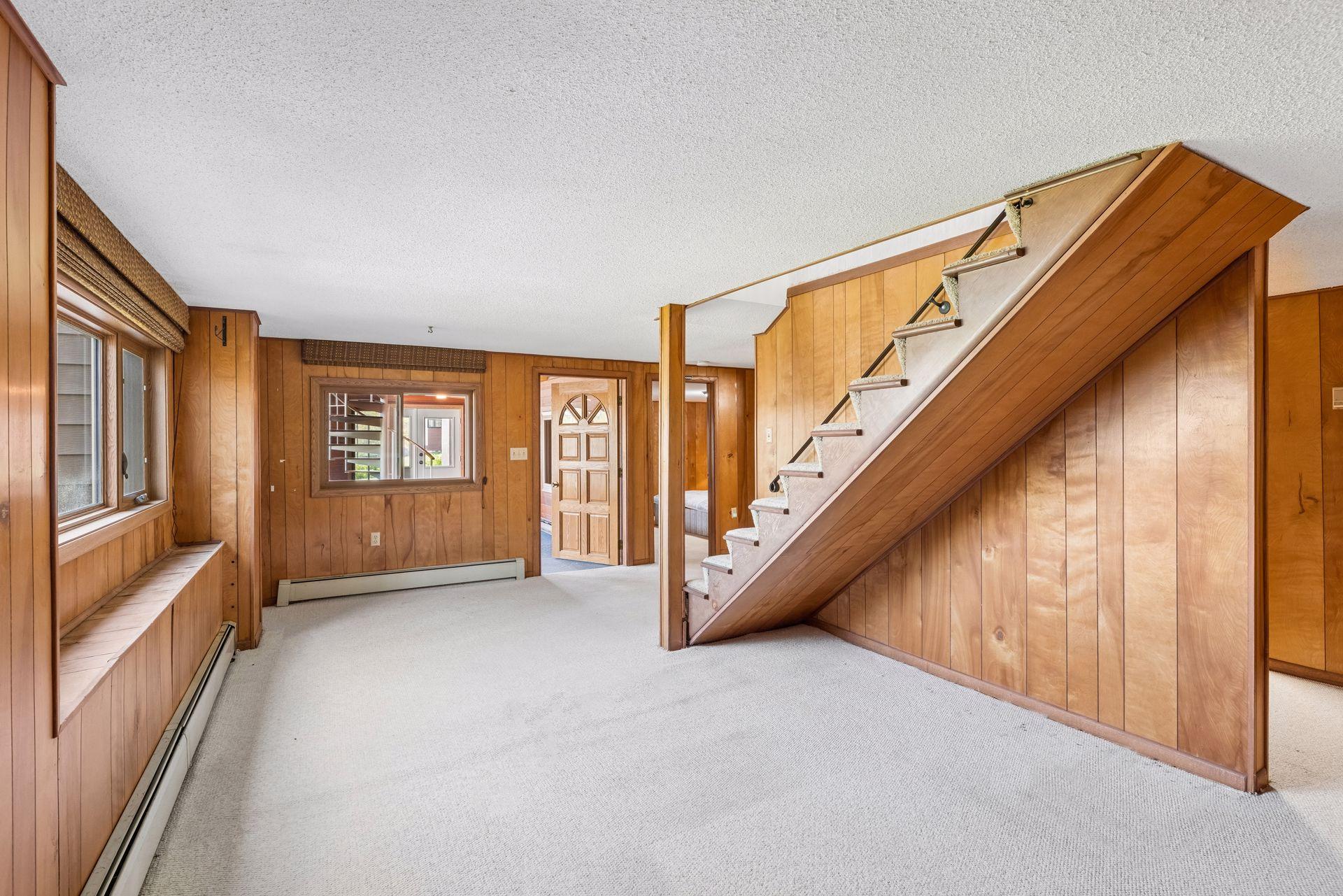 Lower-flex room leads to lower-level sun room