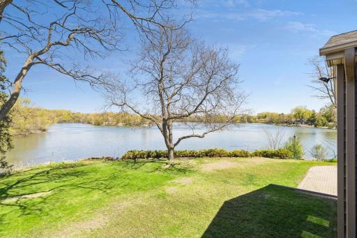 Enjoy 250 feet of private lake shore property