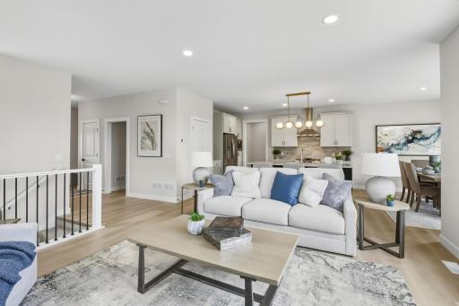 This open concept area is ideal for entertianing and conversation.
