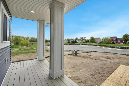 Enjoy this love front porch while enjoying the morning coffees.