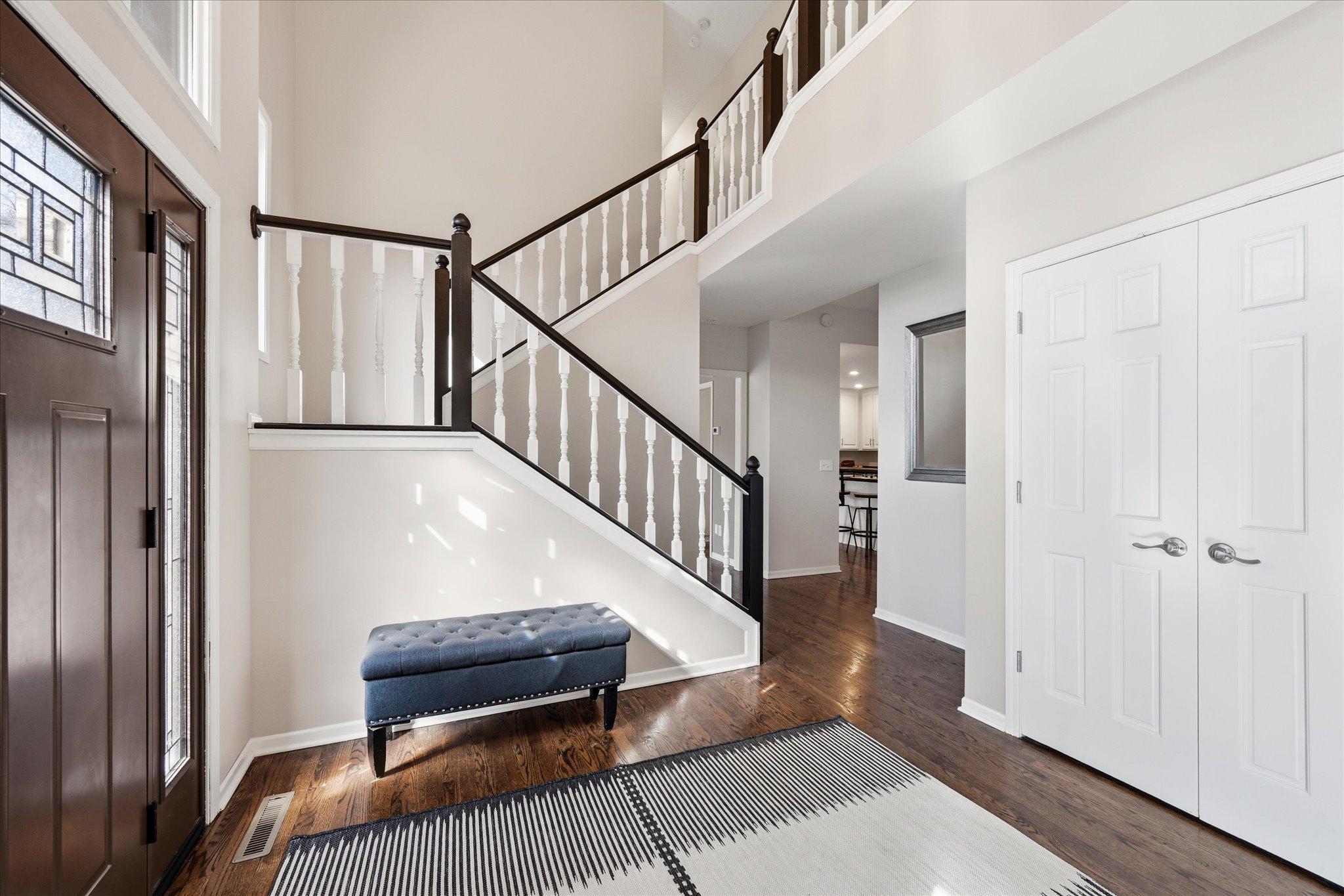 Grand entrance including open two story foyer.