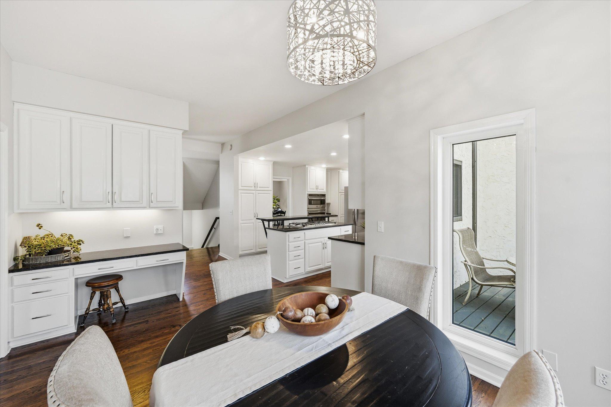 View from the informal dining area