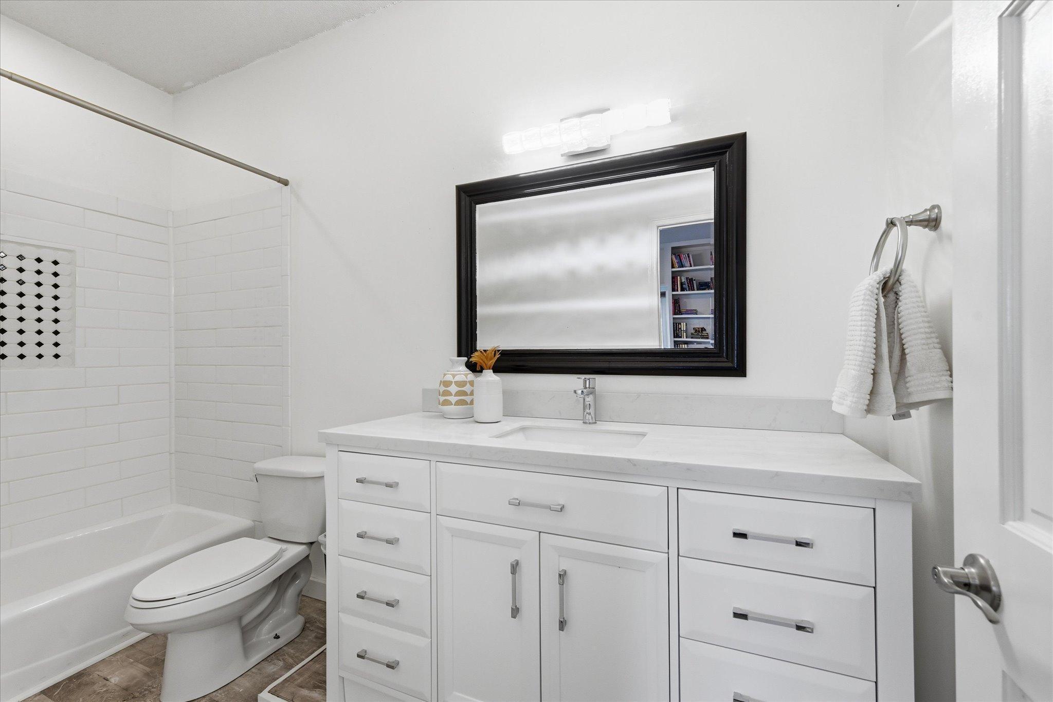 Second private bath in upper level