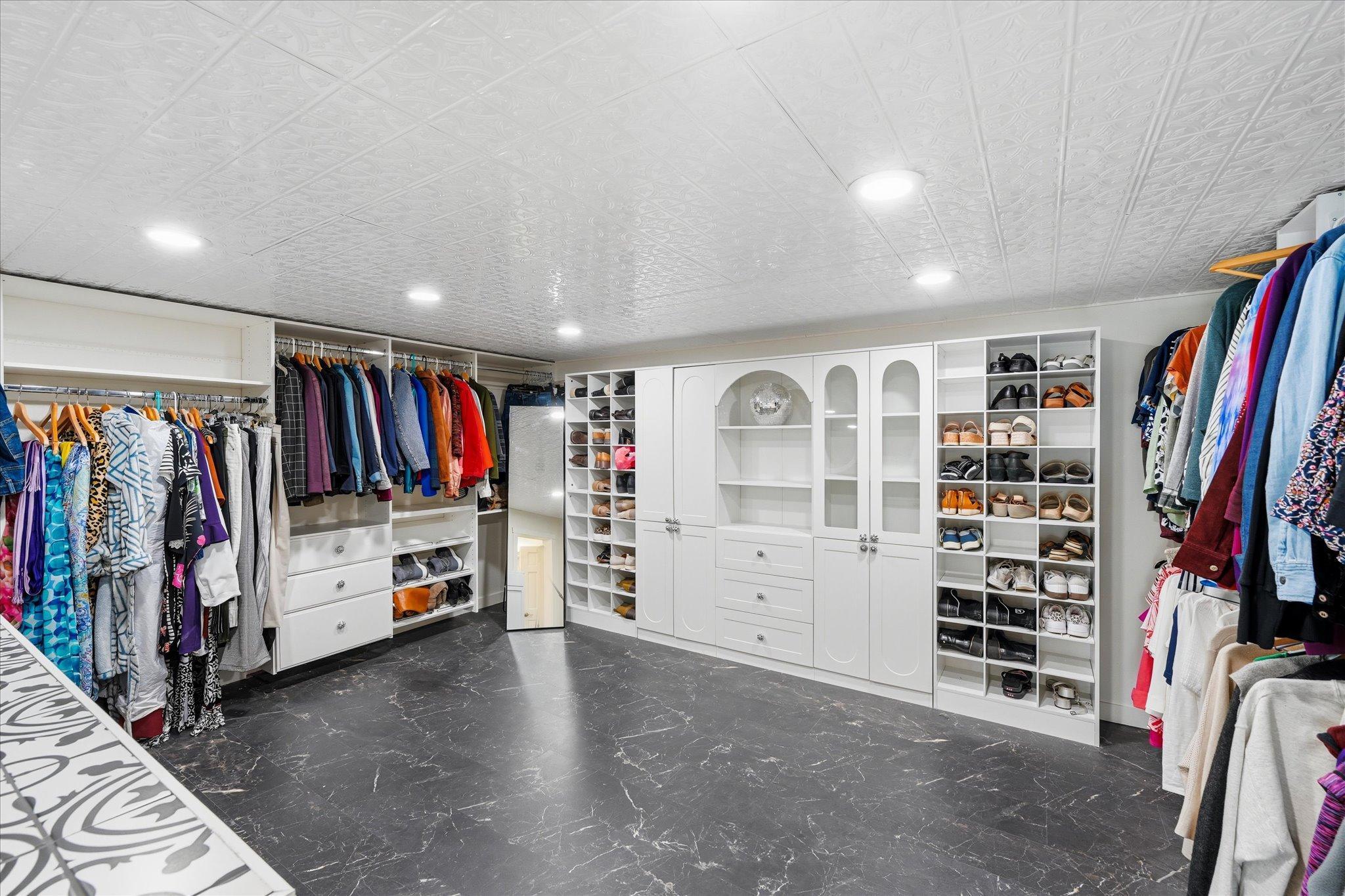 Private custom built owner's closet