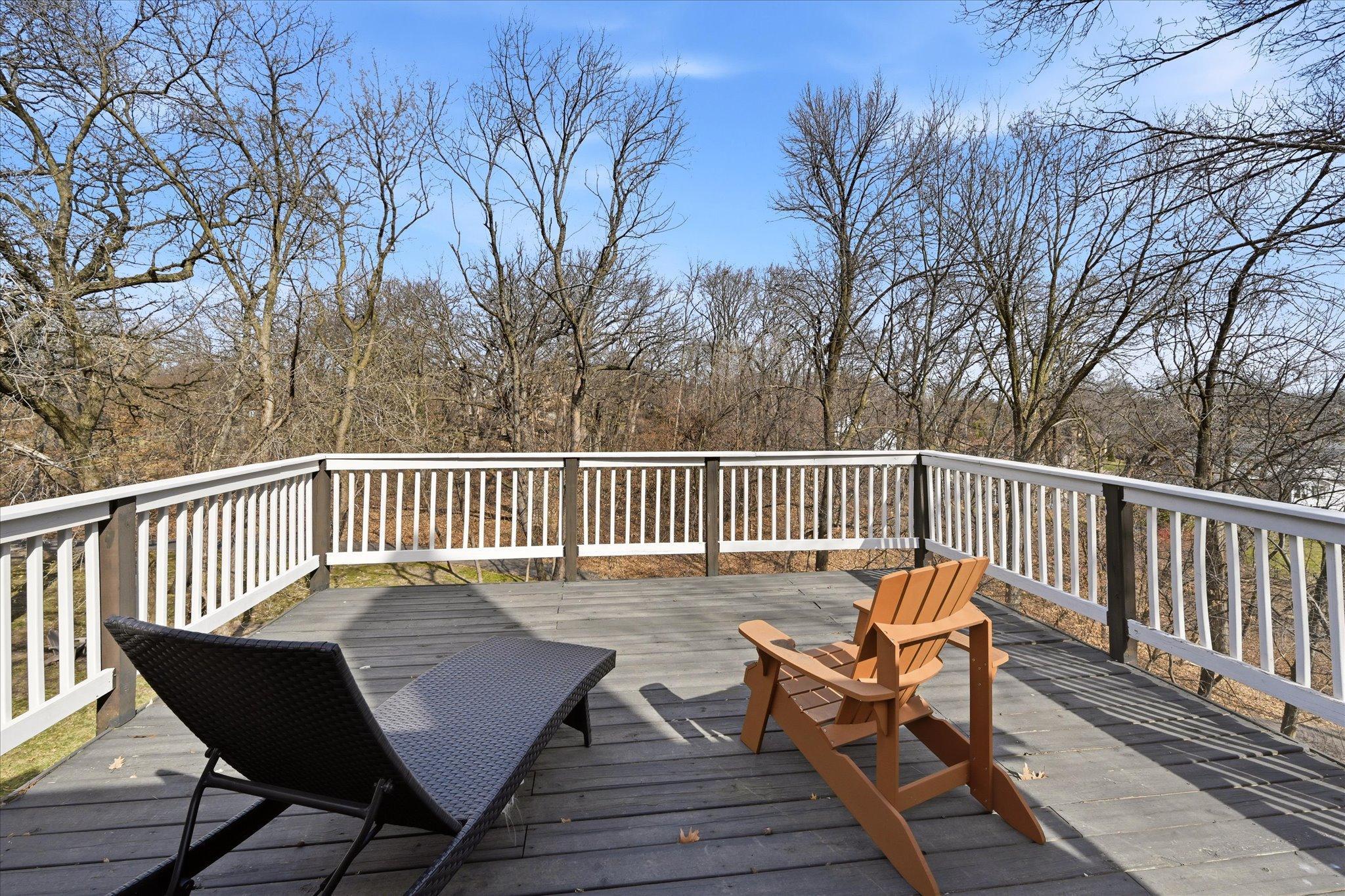 Primary bedroom private deck.