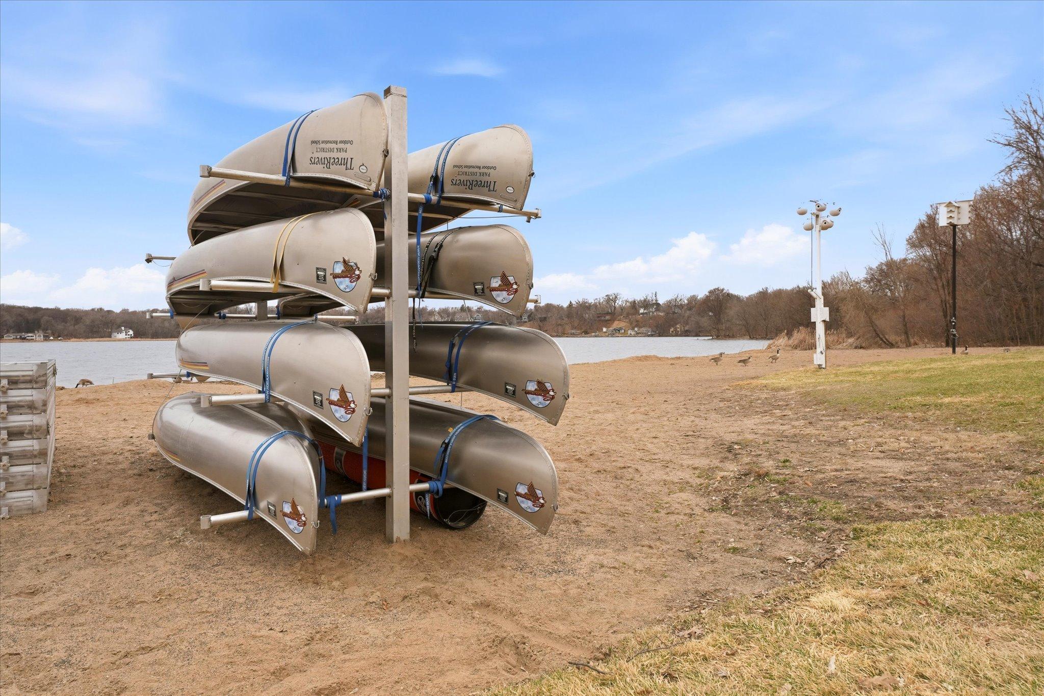 Rent kayaks, canoes and use the boat launch for your water toys.