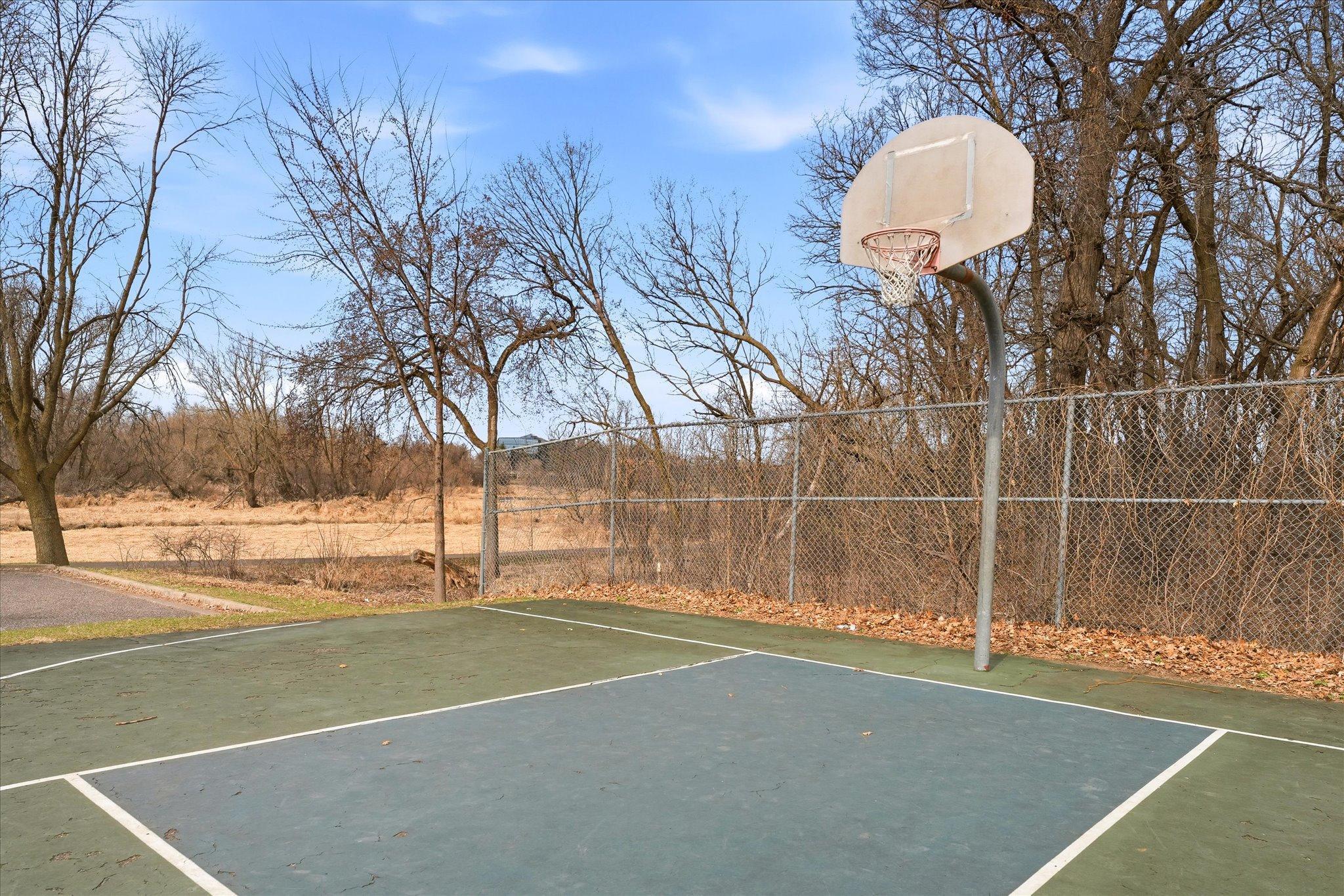 Walk to the park and courts.