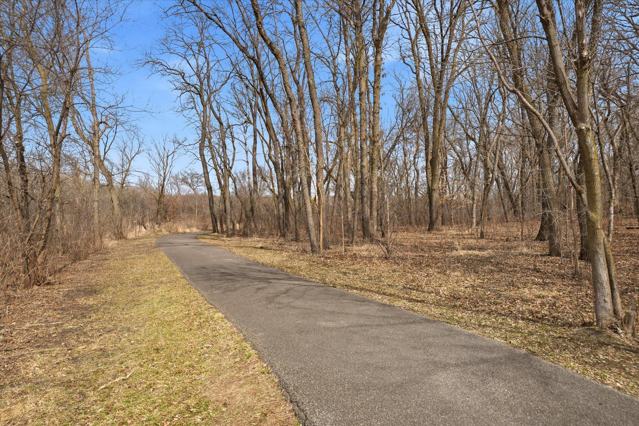 Trail leading from park to home.