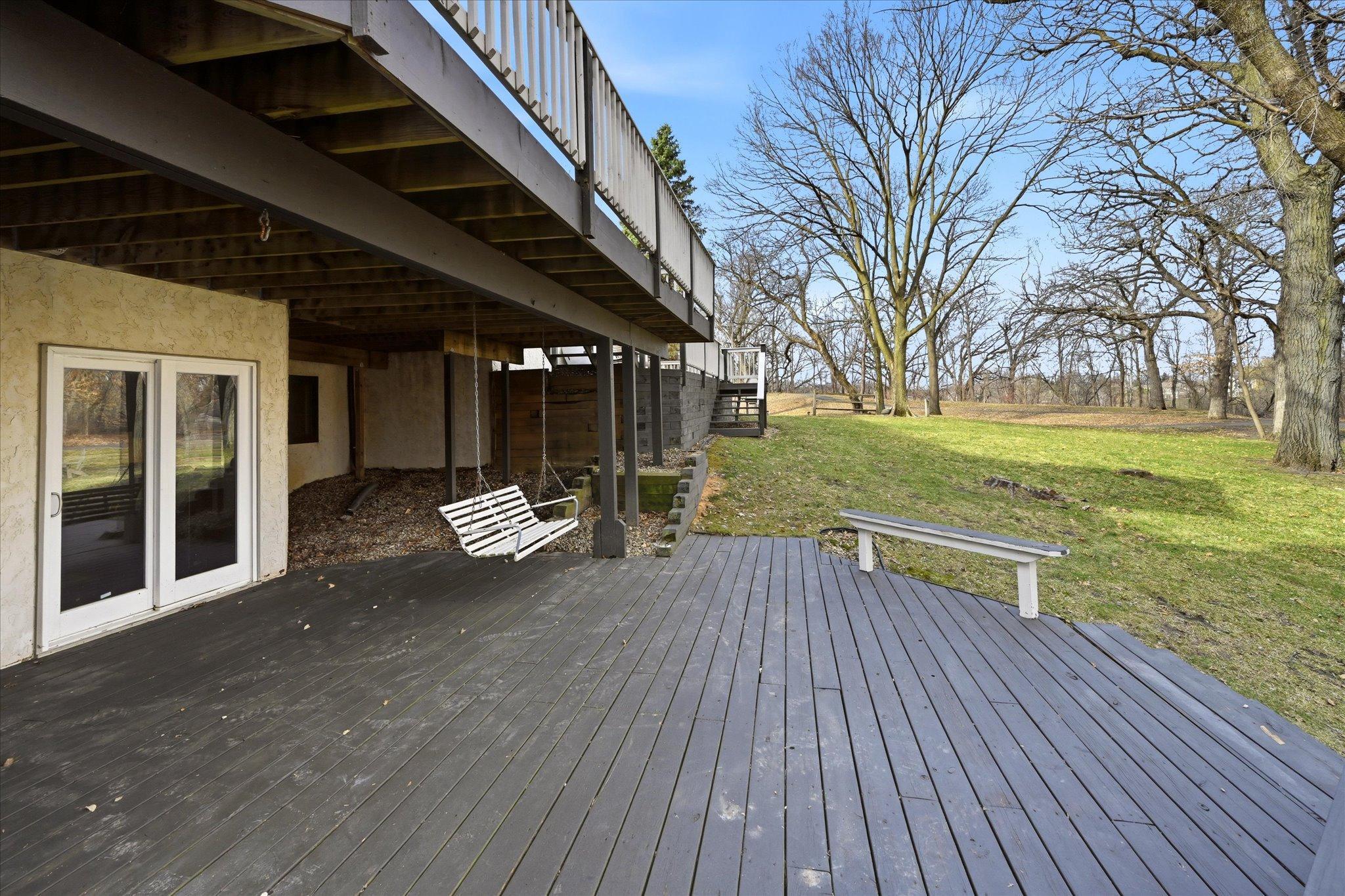 And another deck space off lower level walkout!