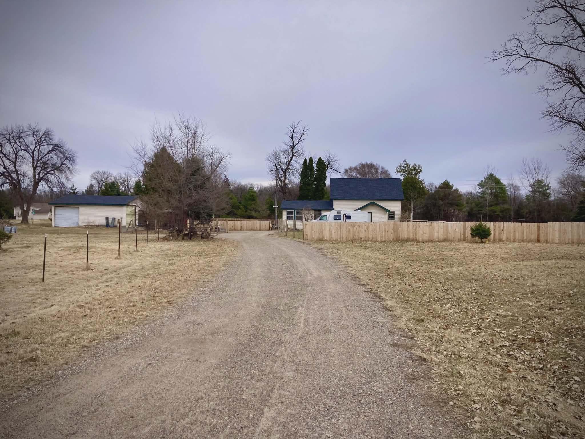 Driveway leading up to the house ~ Photo kindly provided by the seller.