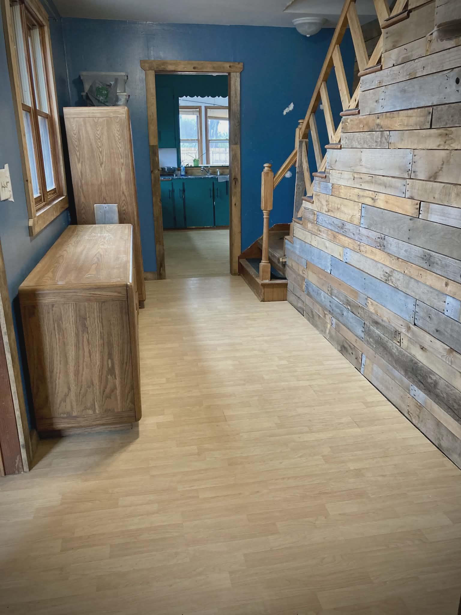 Main entry hallway looking toward the kitchen ~ Photo kindly provided by the seller.