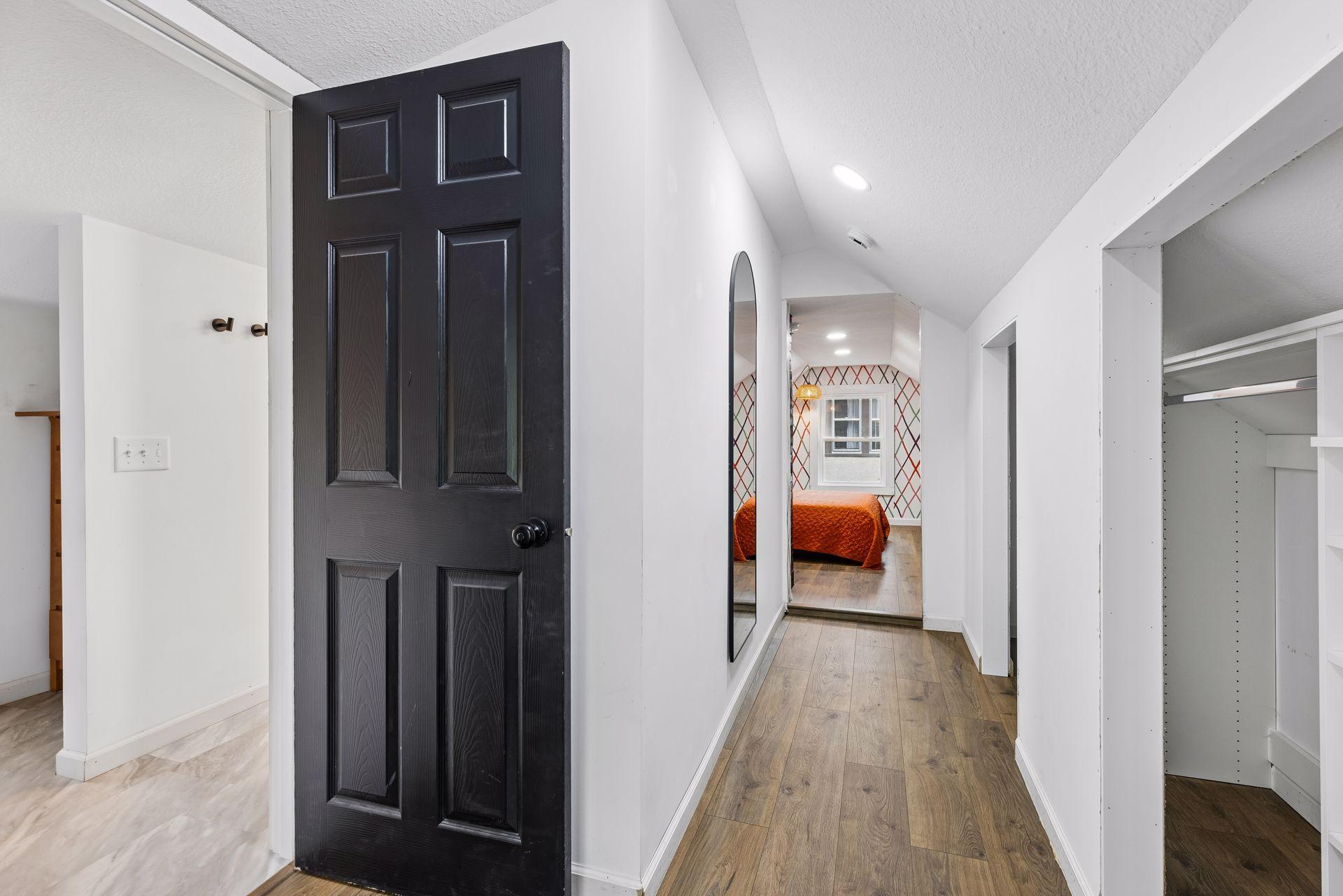 The private owners suite spans the entire upper level. It features new LVP flooring, built-in closet with organizer, and a 3/4 bath.