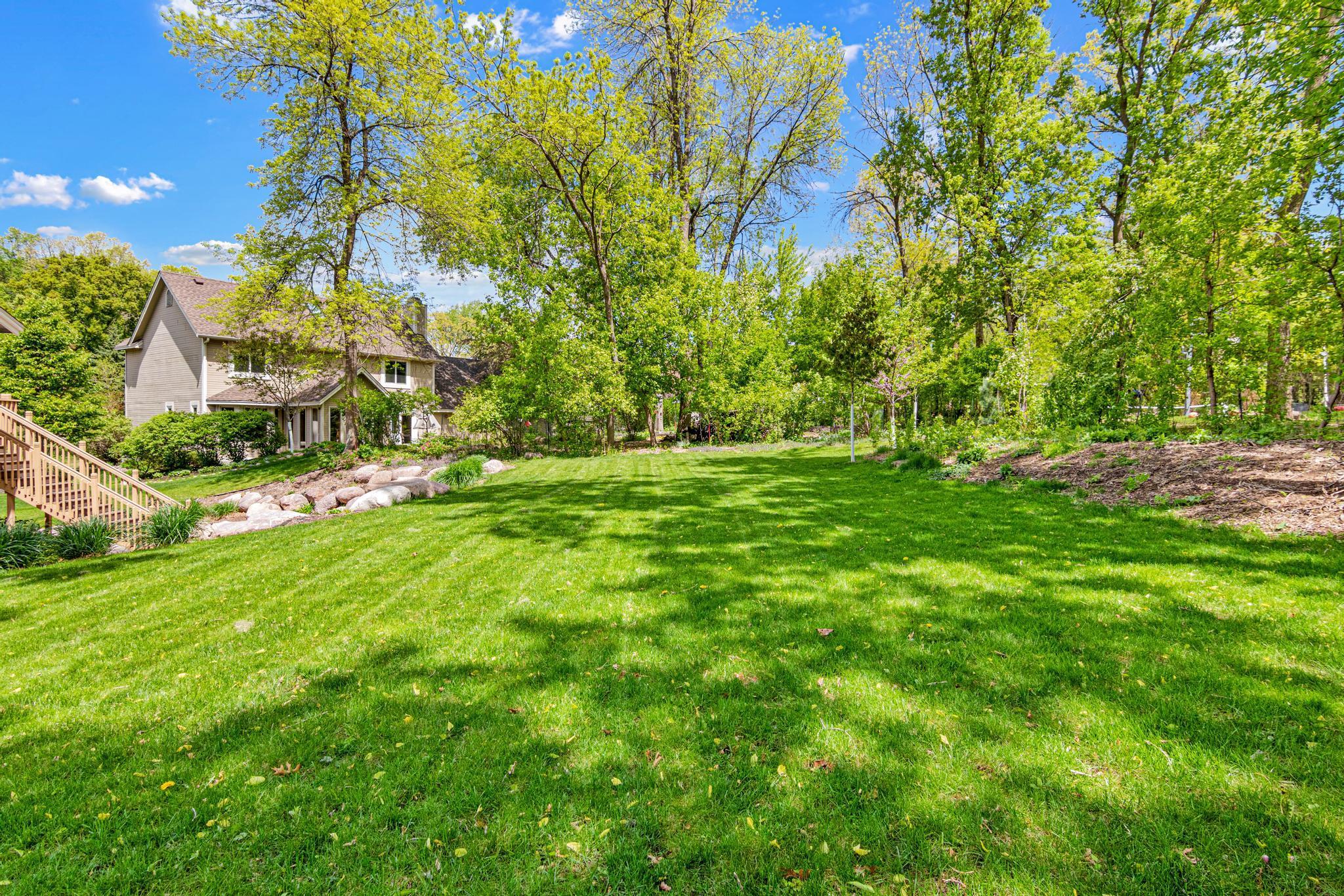 Flat usable yard