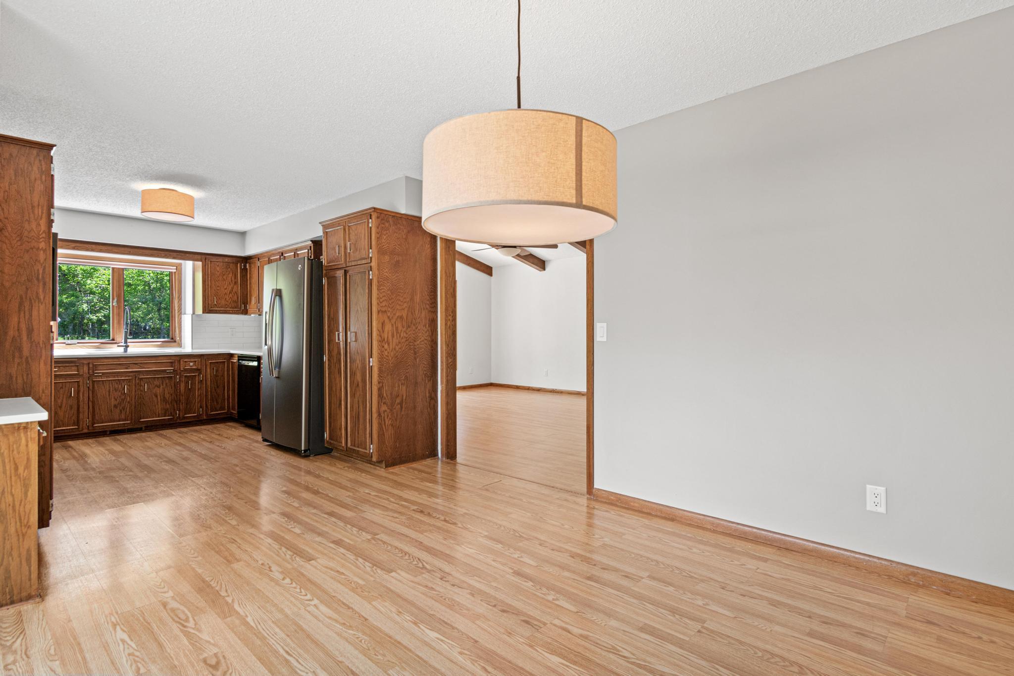 Dining room is open to the kitchen