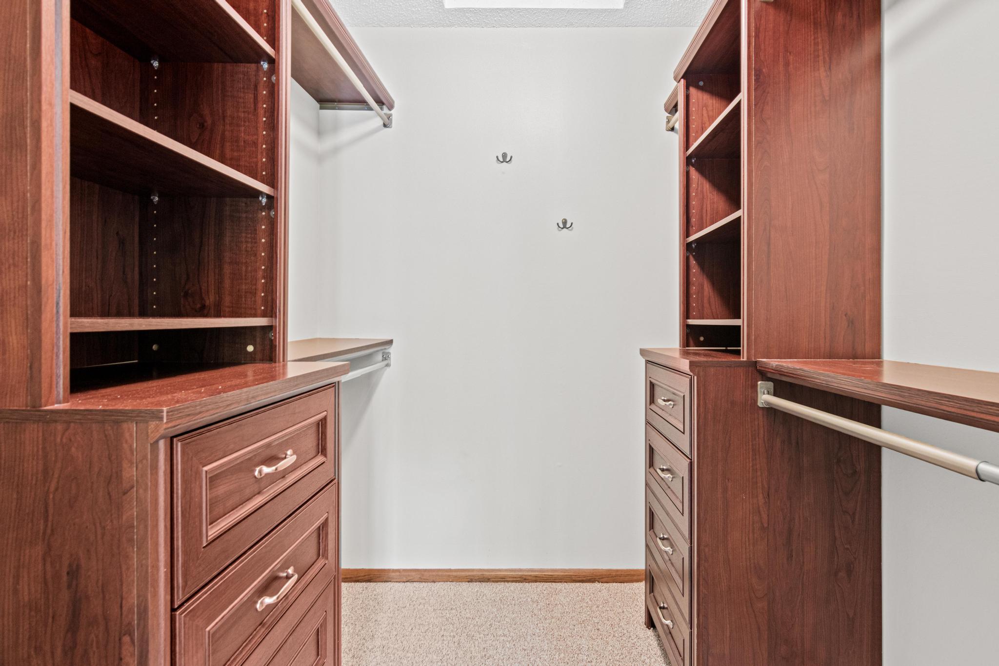 Primary walk-in closet