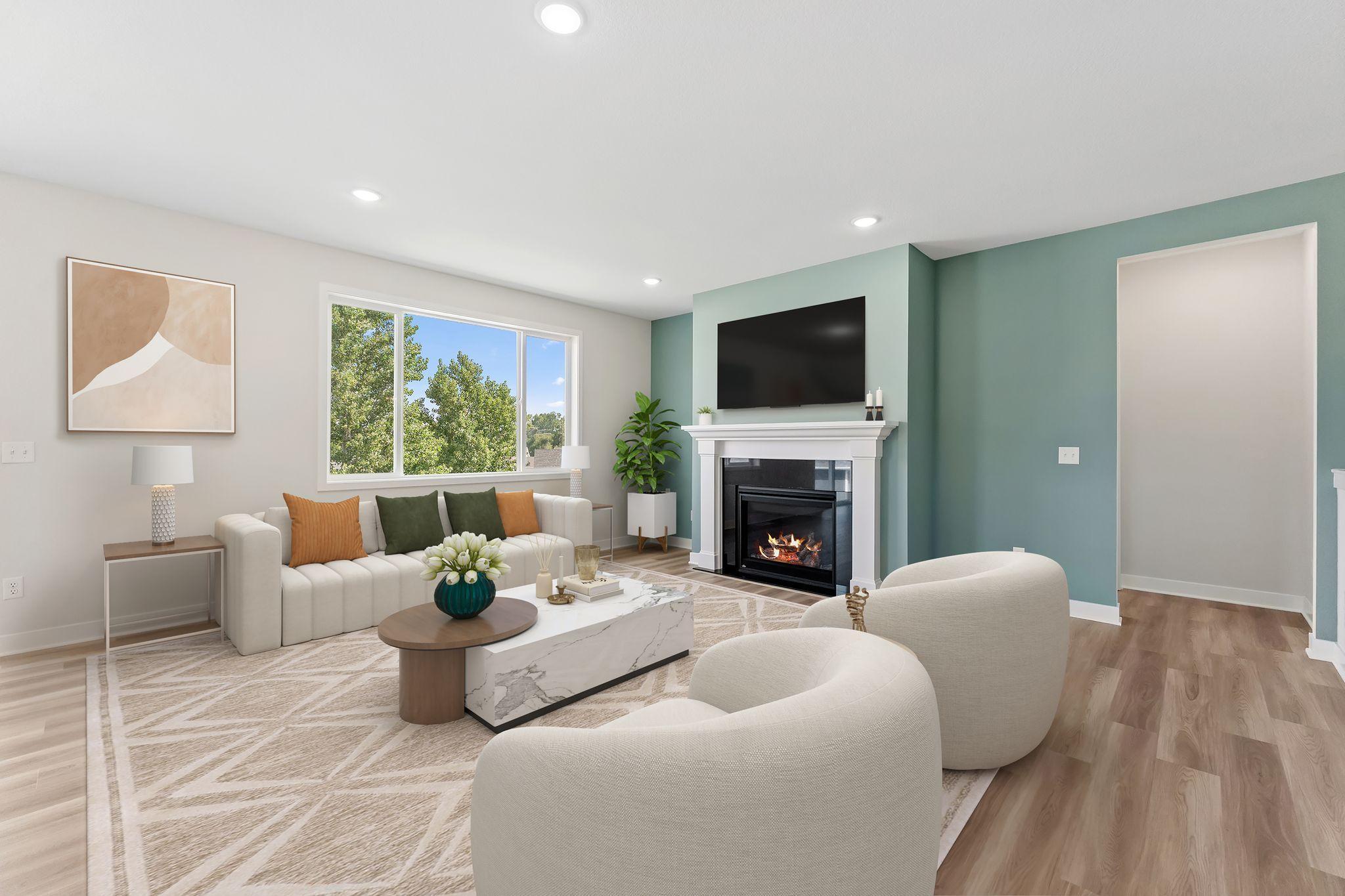 Great Room (Virtually Staged)