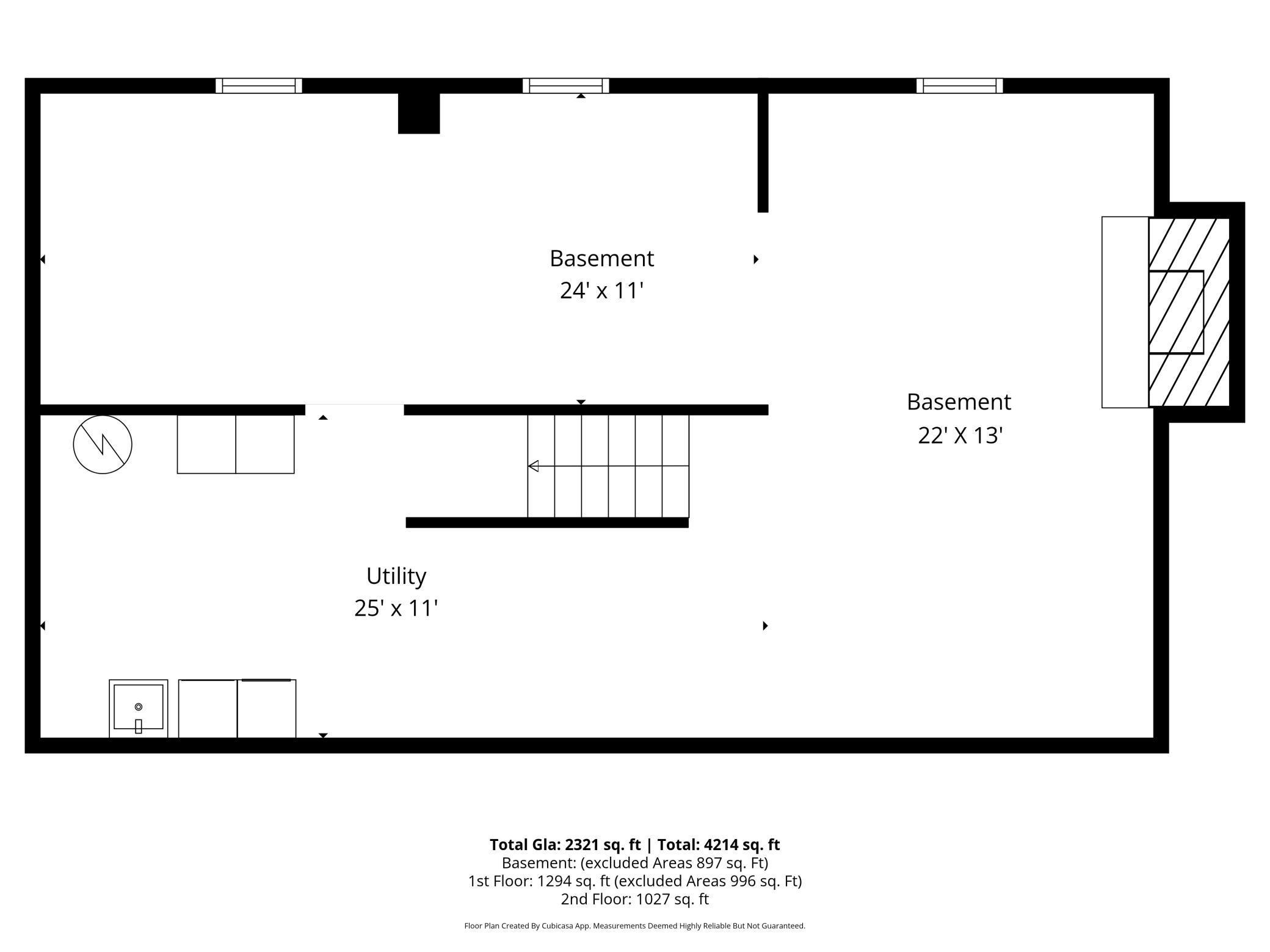 Basement is roughed-in for a bathroom, has a fireplace, and is ready for your finishes.
