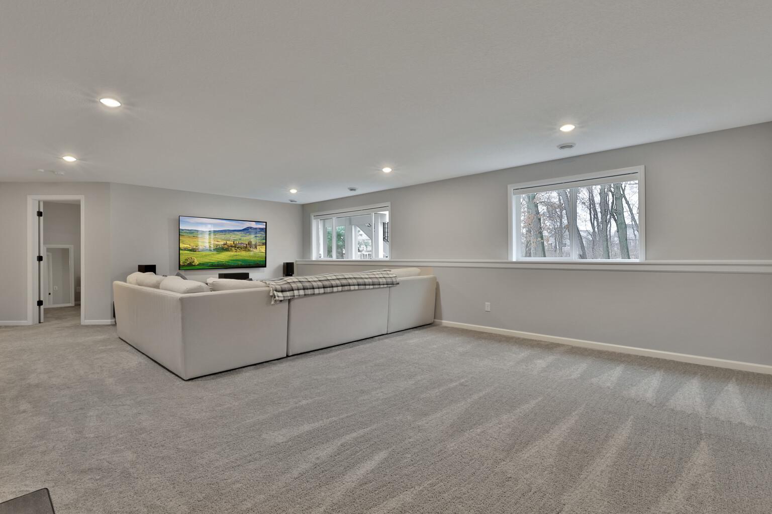 Finished lower level