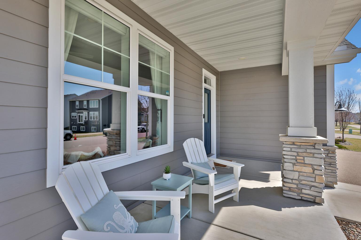 Welcoming front porch