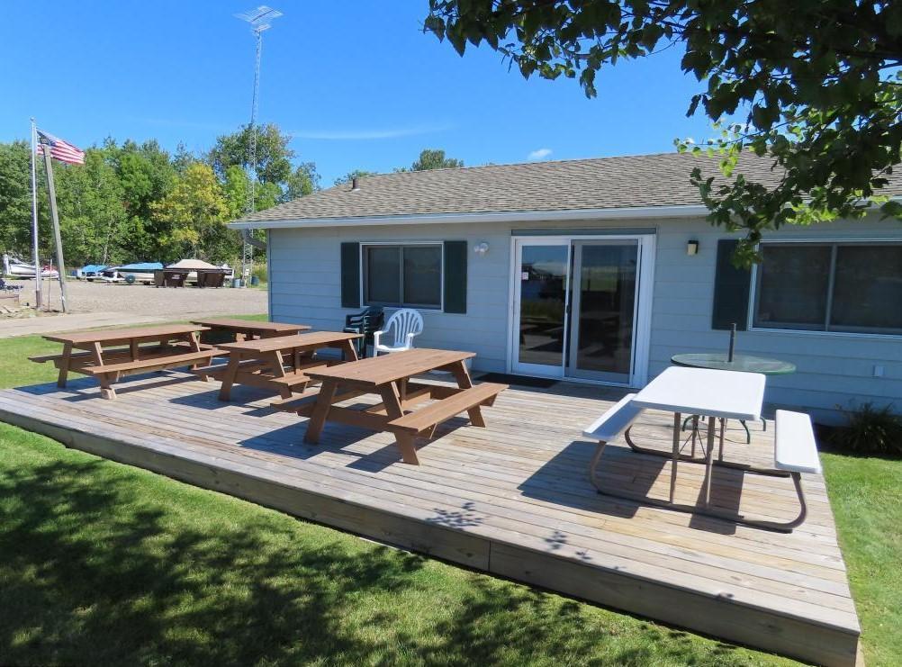 Front deck of the lodge!