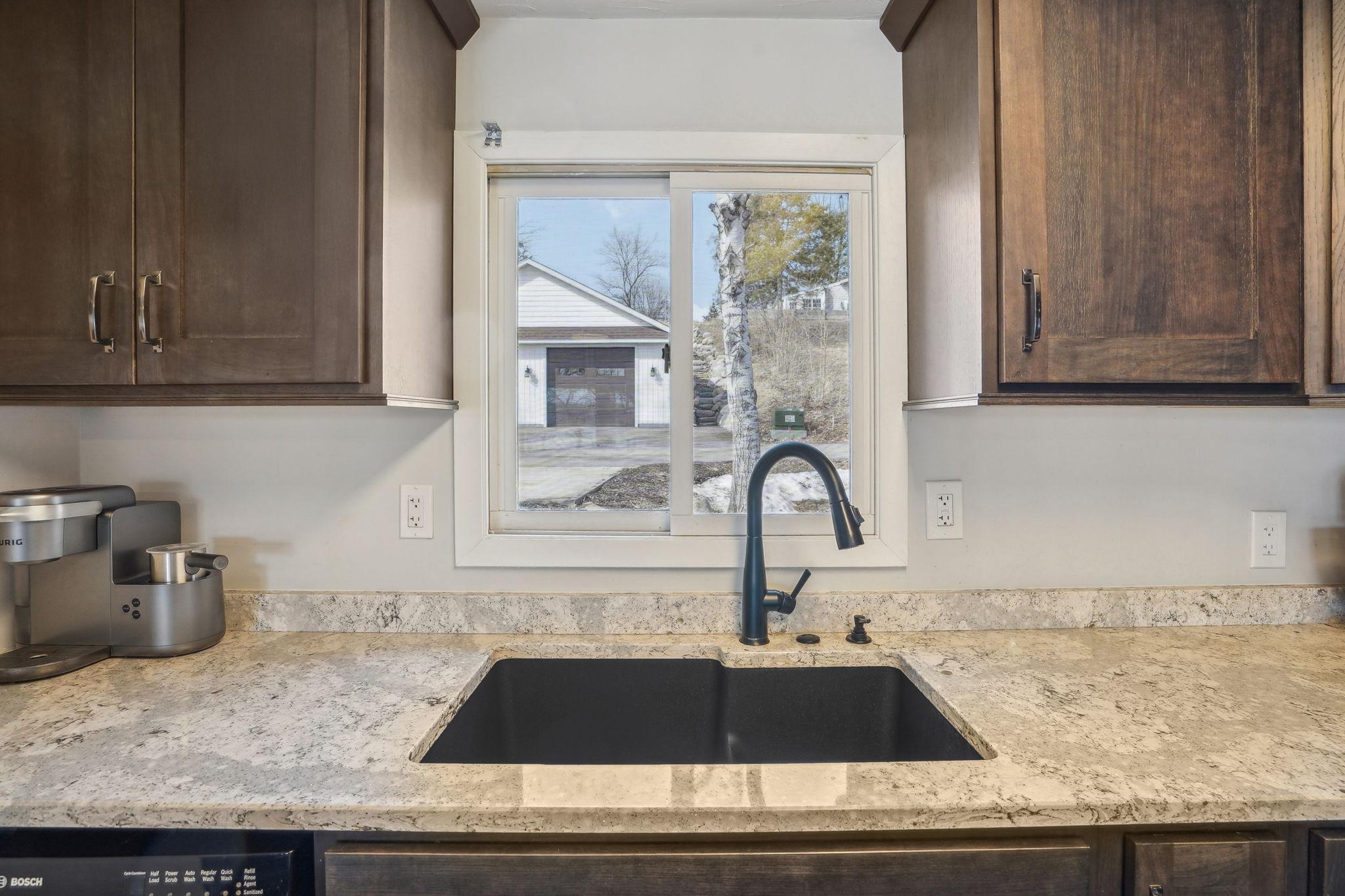 Sleek fixtures throughout the home.