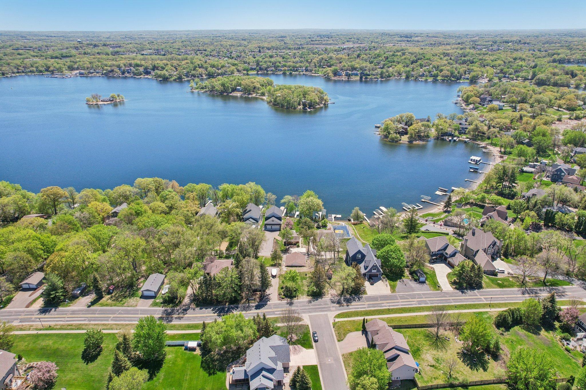True lakefront lifestyle with peaceful, scenic views