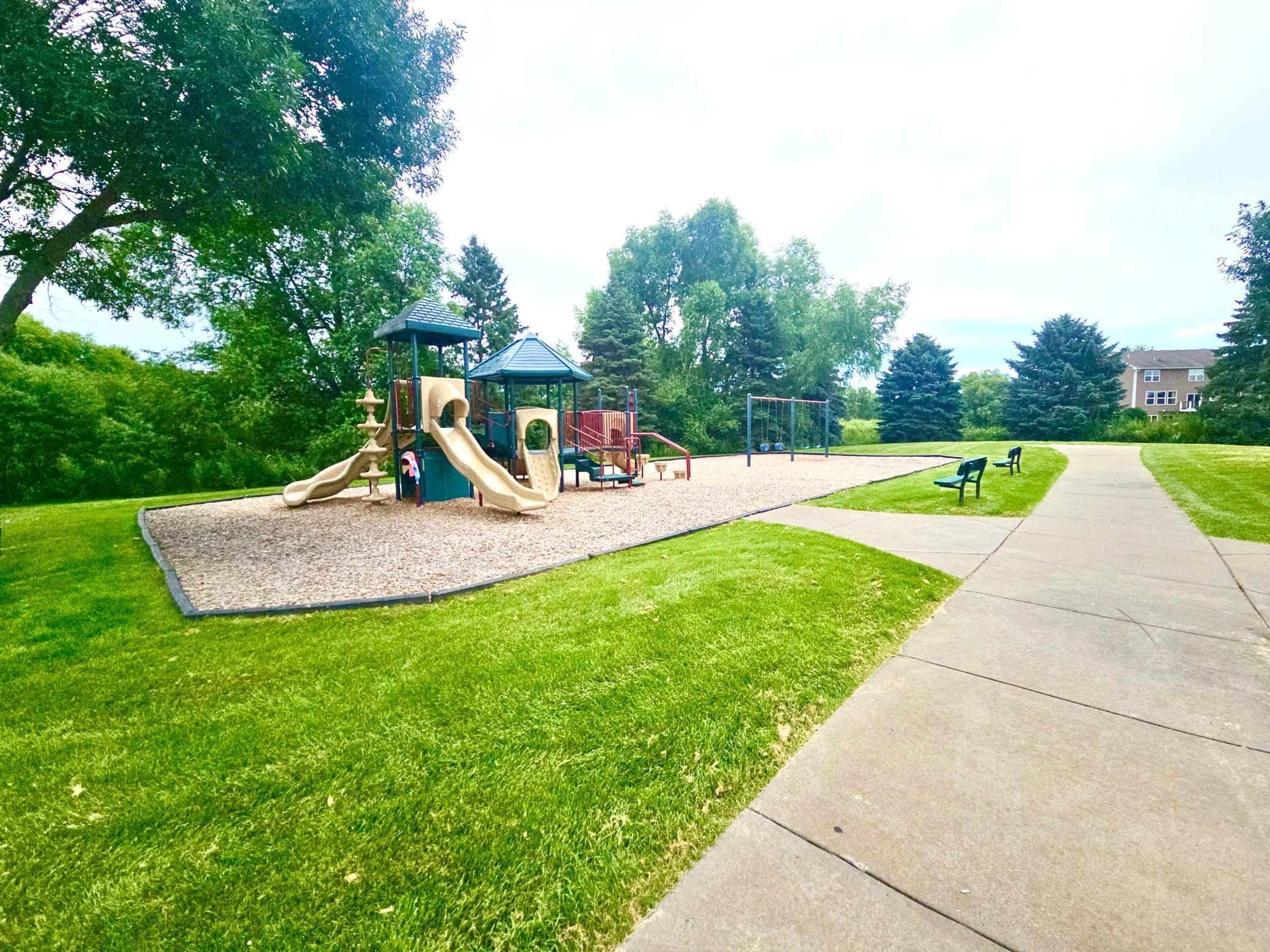 Local park, playground and trails, HOA maintained