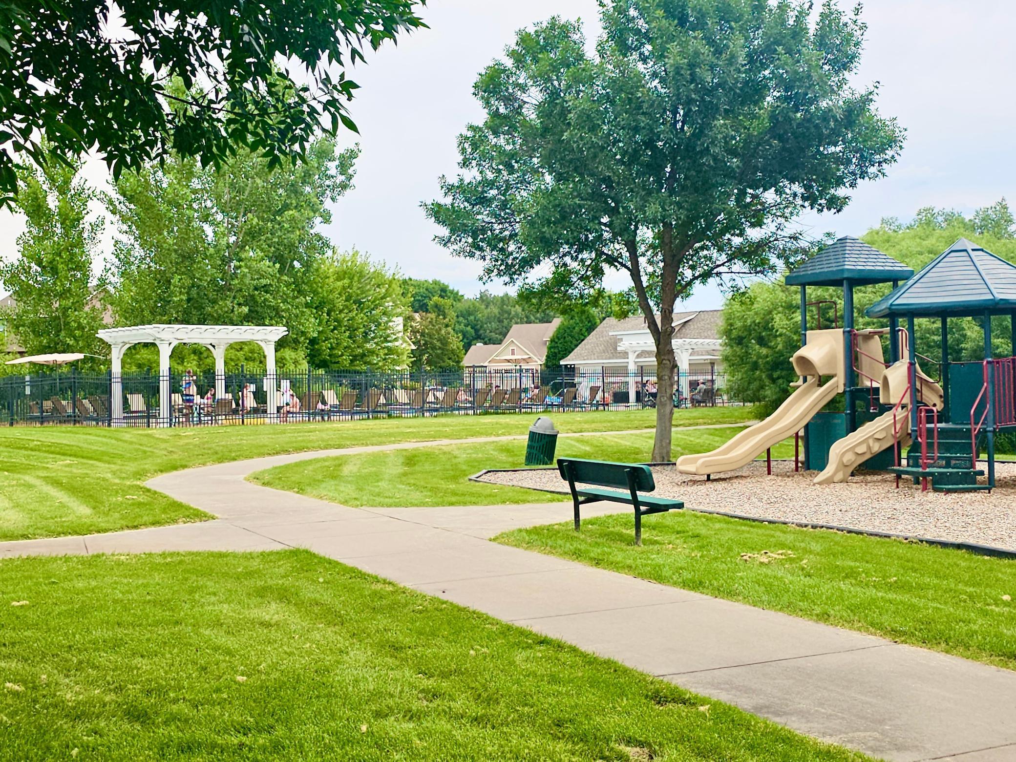 Two pools within Martin Farms and HOA. Poolside and clubhouse in the backghground.
