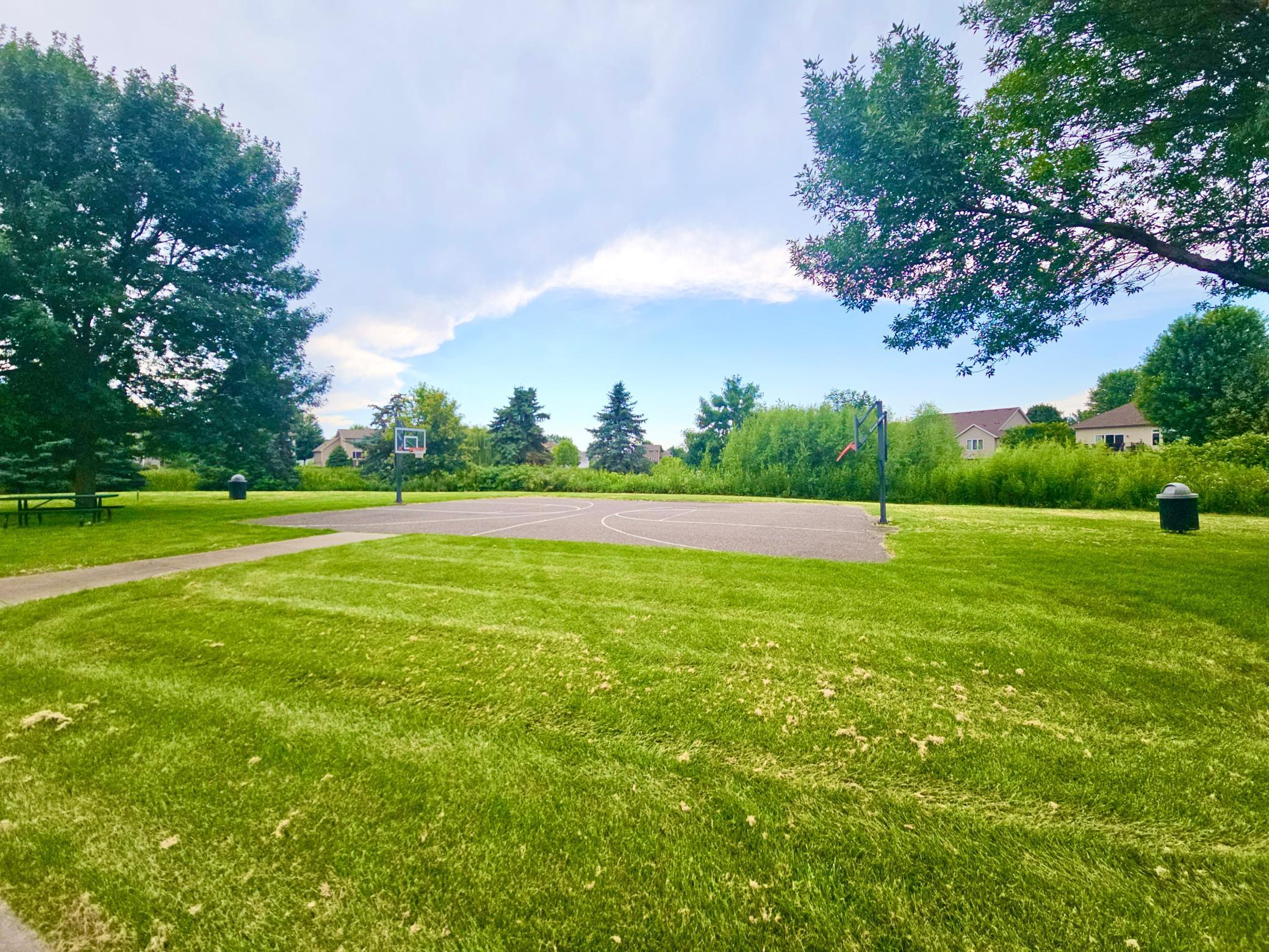 Basketball courts for a quick game