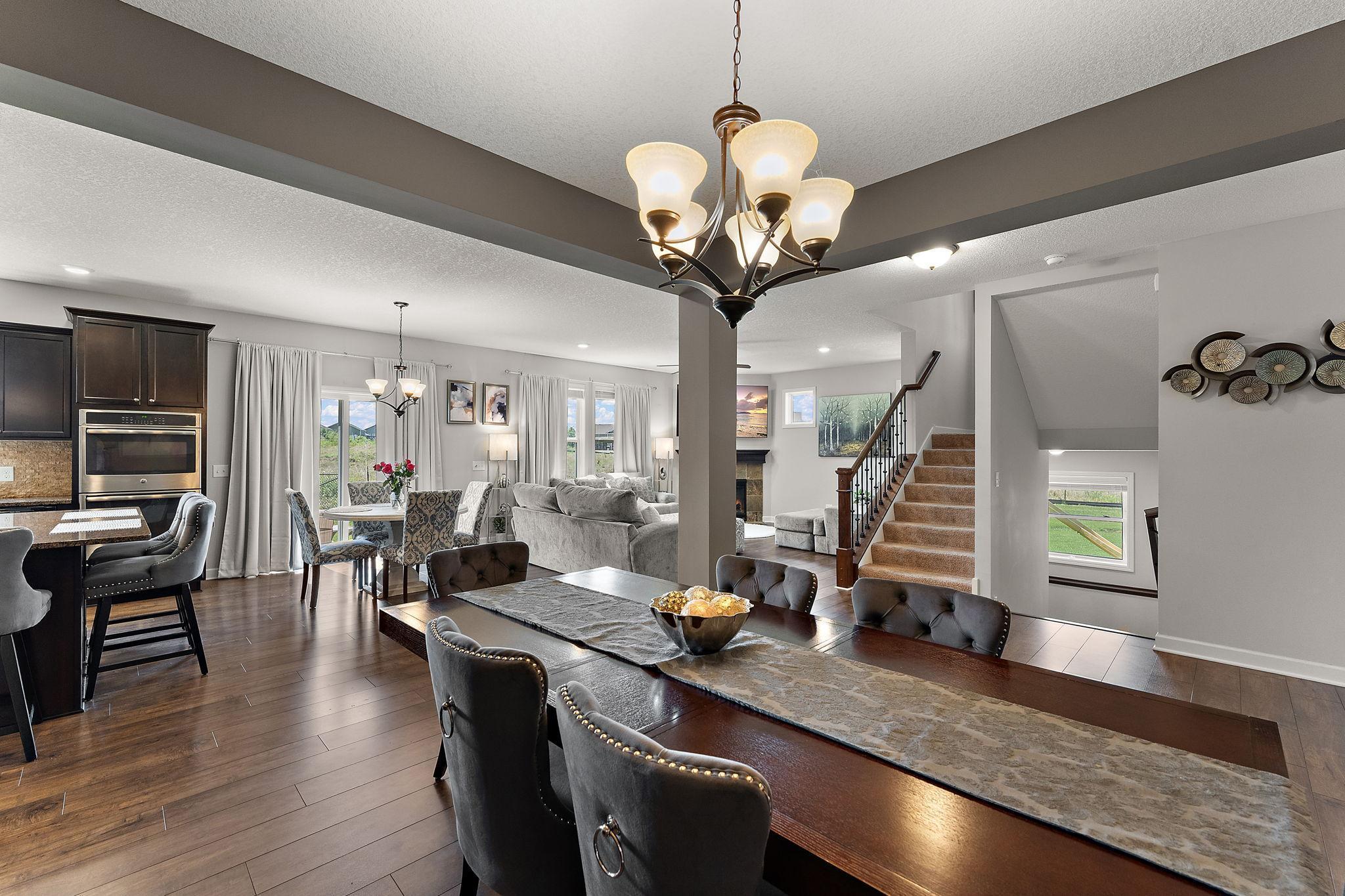 Wonderful formal dining is open to the other rooms! So many options for hosting! Great space for playroom or home office as well!