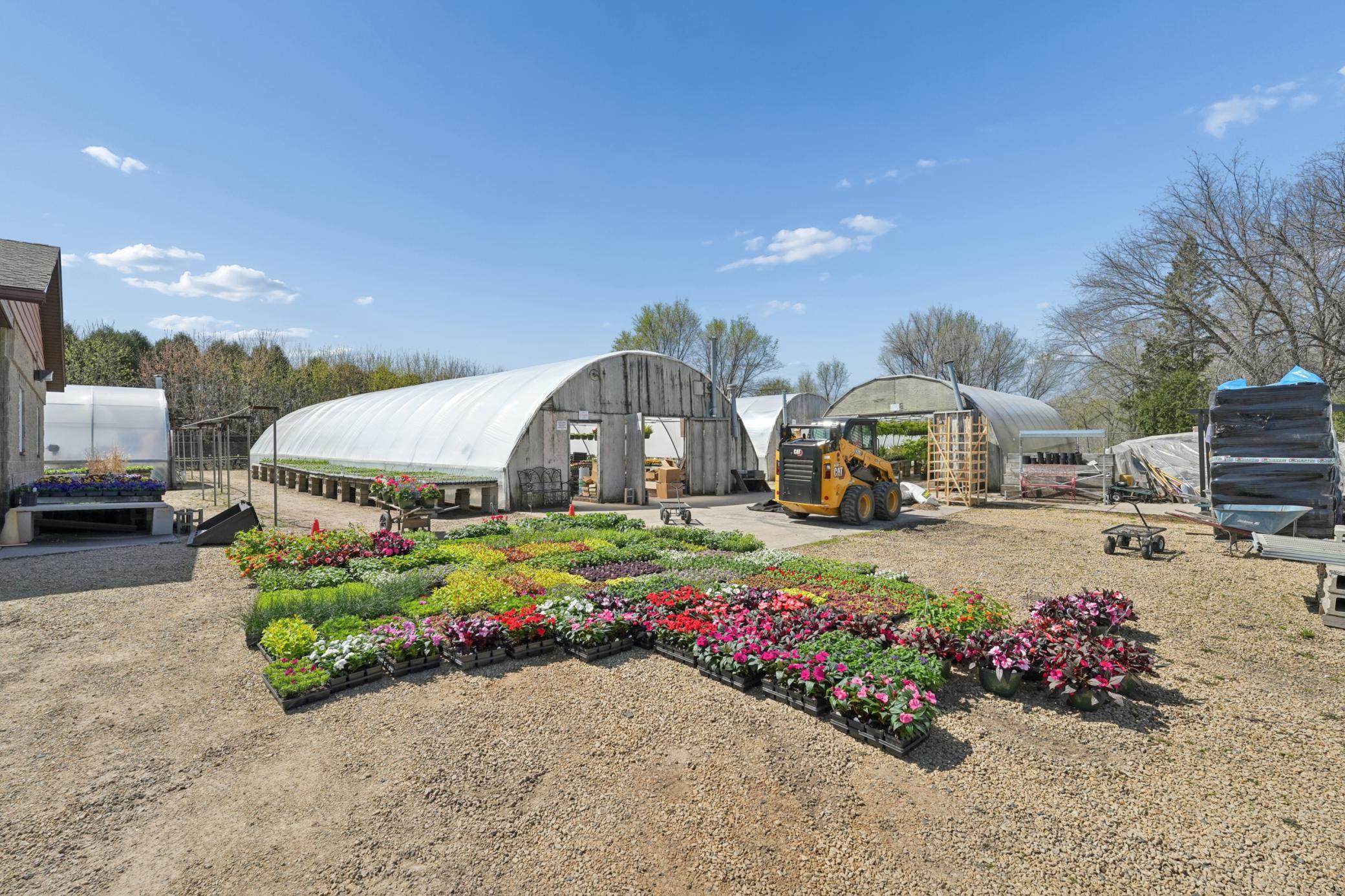 Compacted gravel/dirt surface