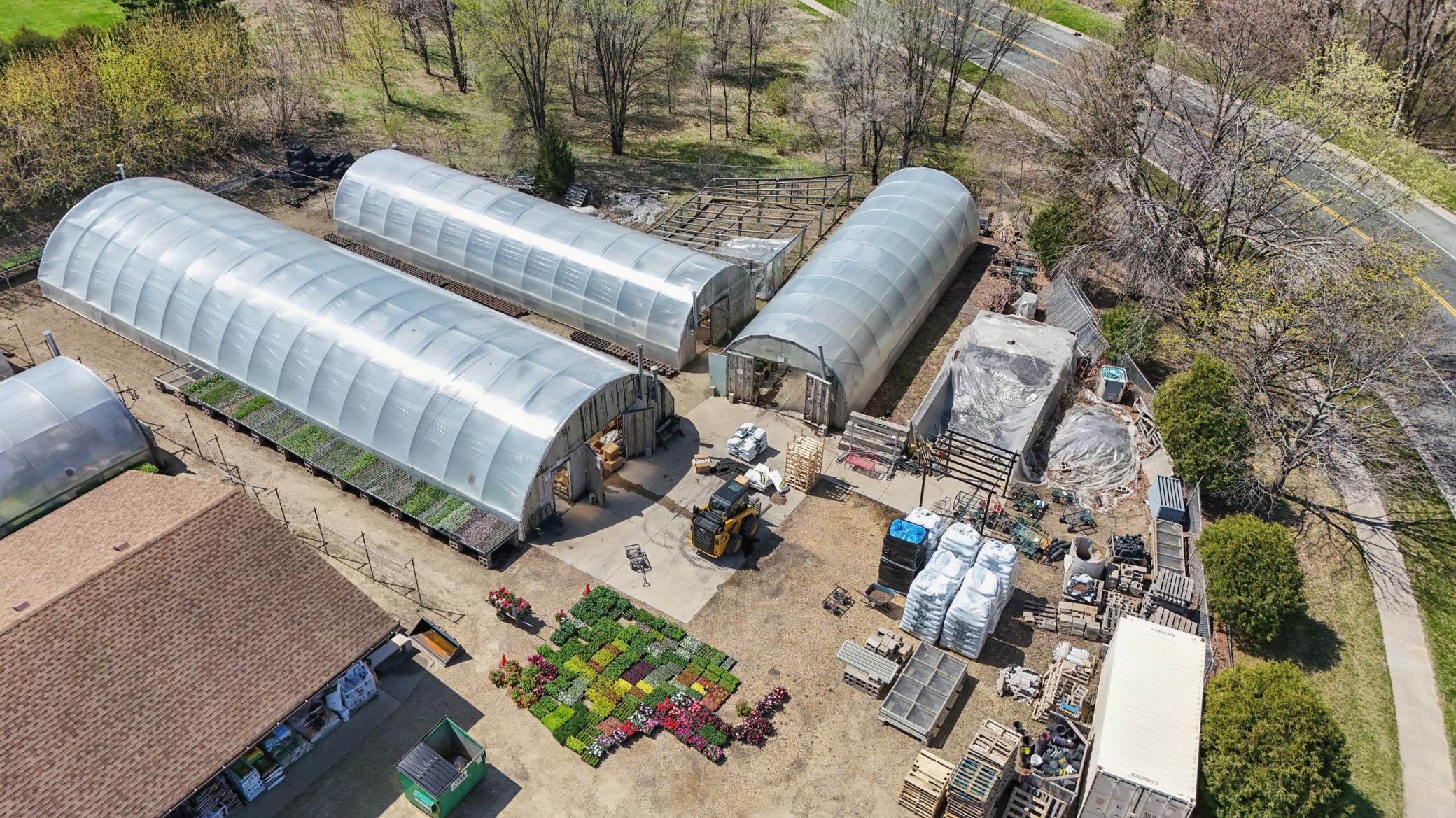Multiple commercial-Grade Hoop houses (poly greenhouses)