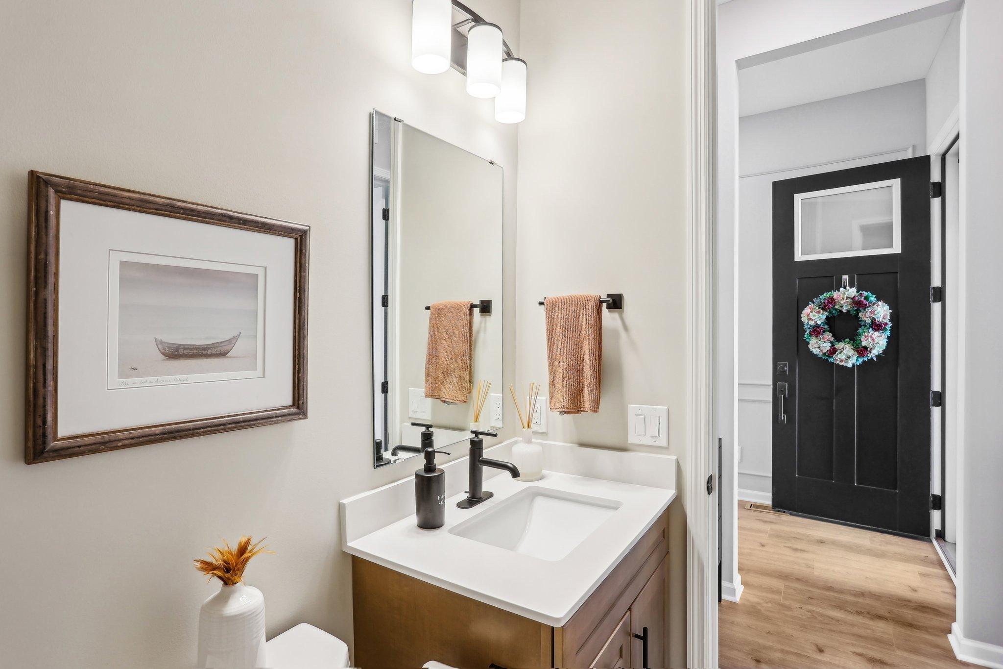 Sleek finishes throughout the space.