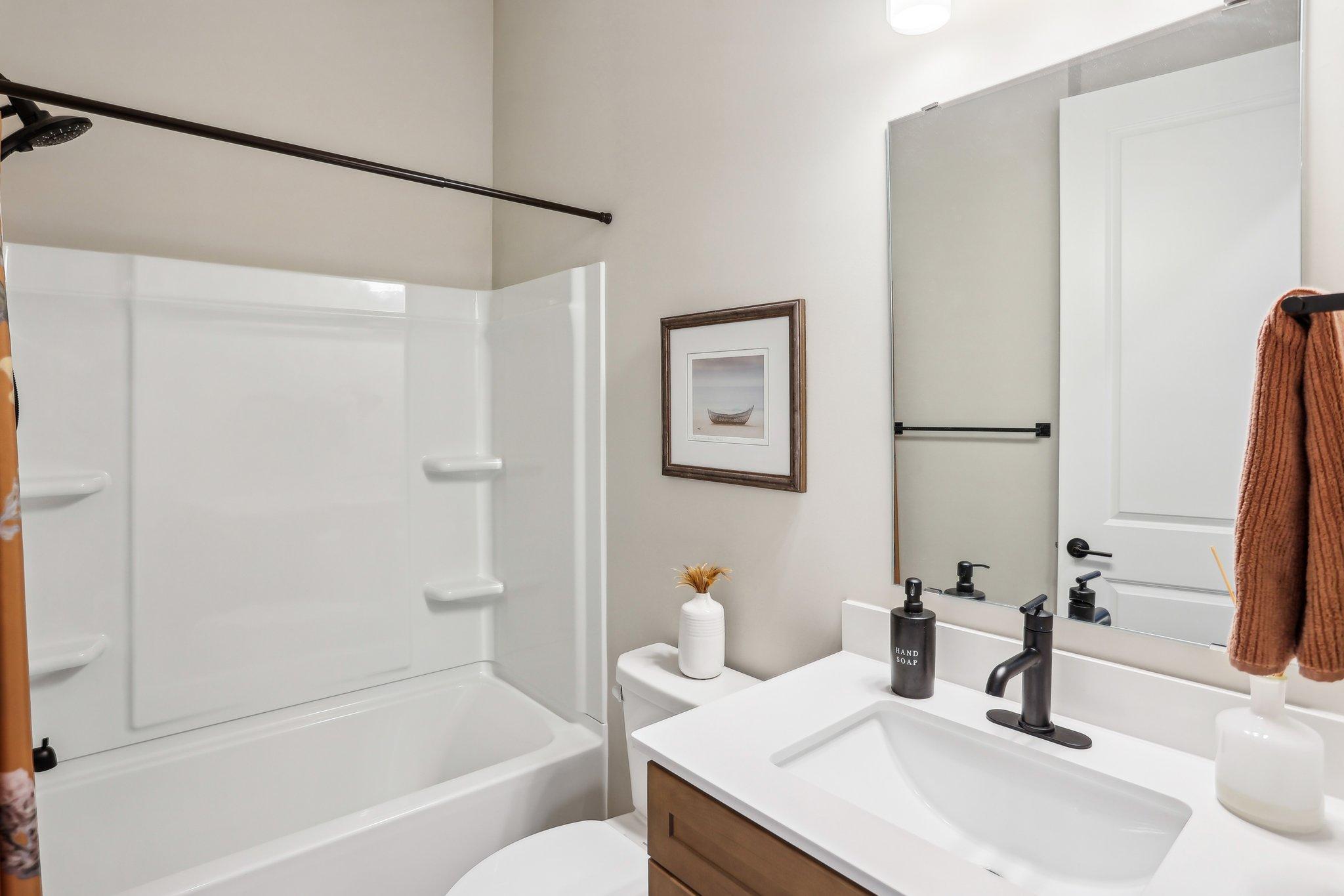 Perfect bathroom for guests.