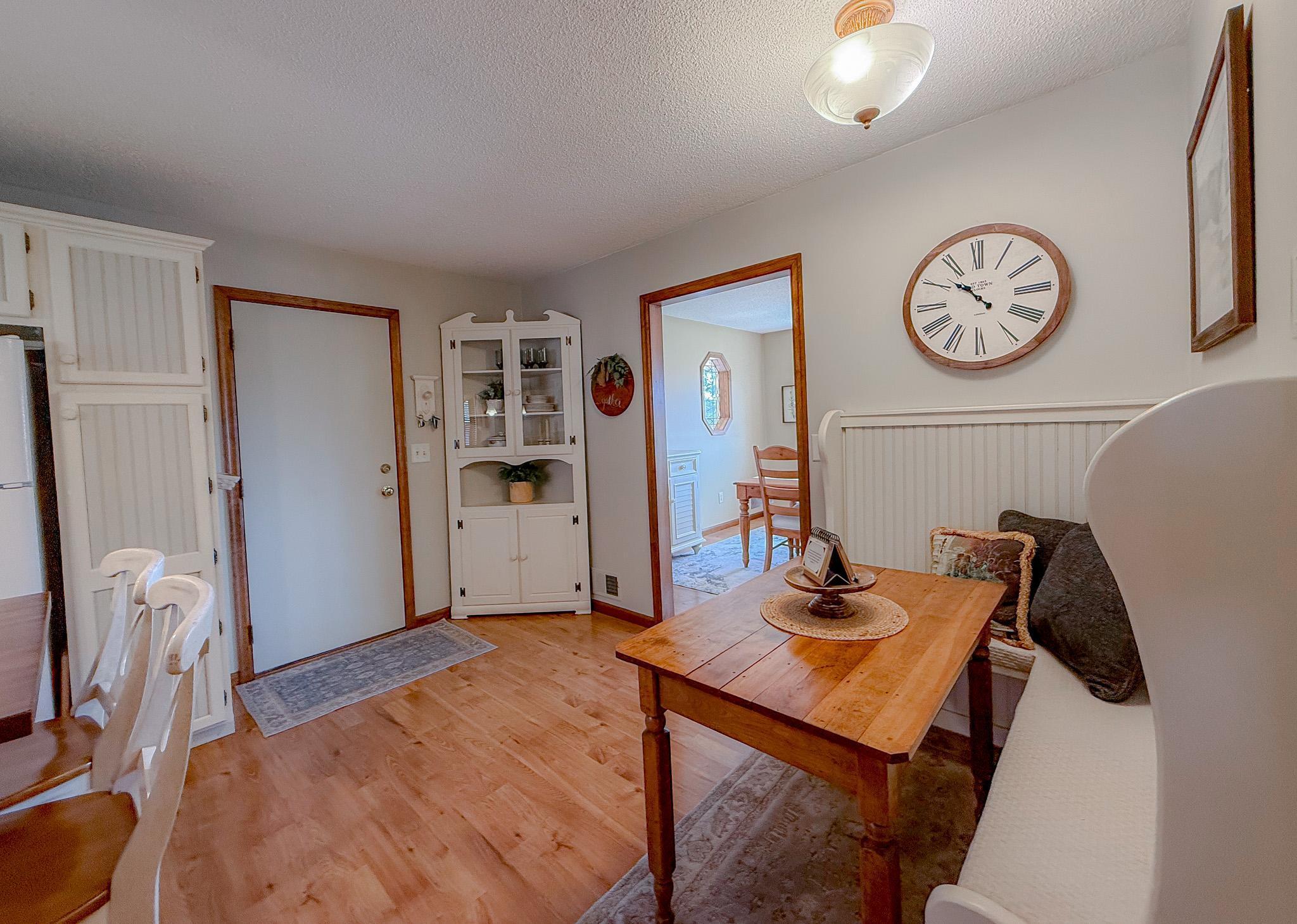 Walkout to garage and large deck