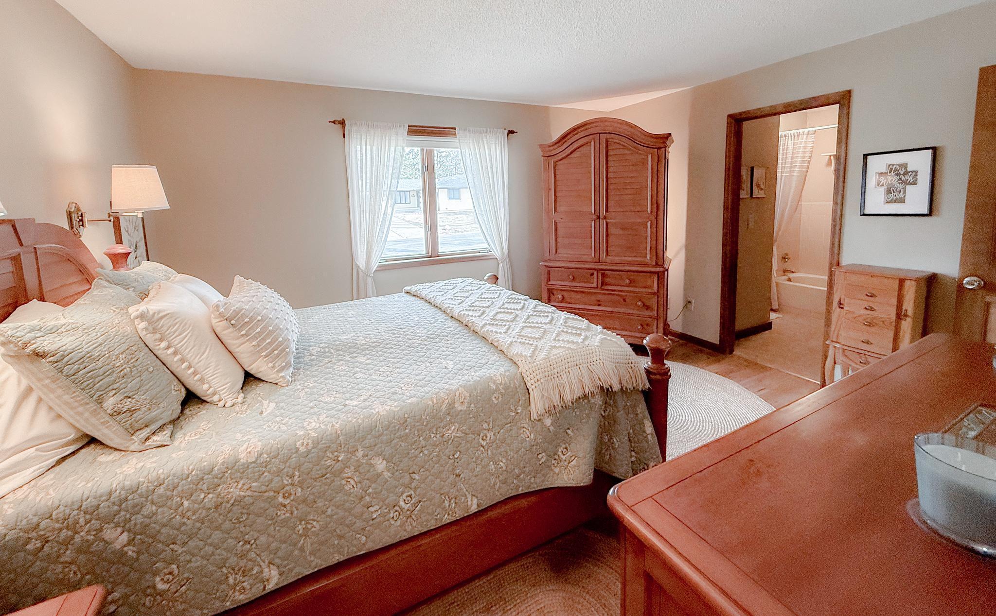 Walk through to bathroom